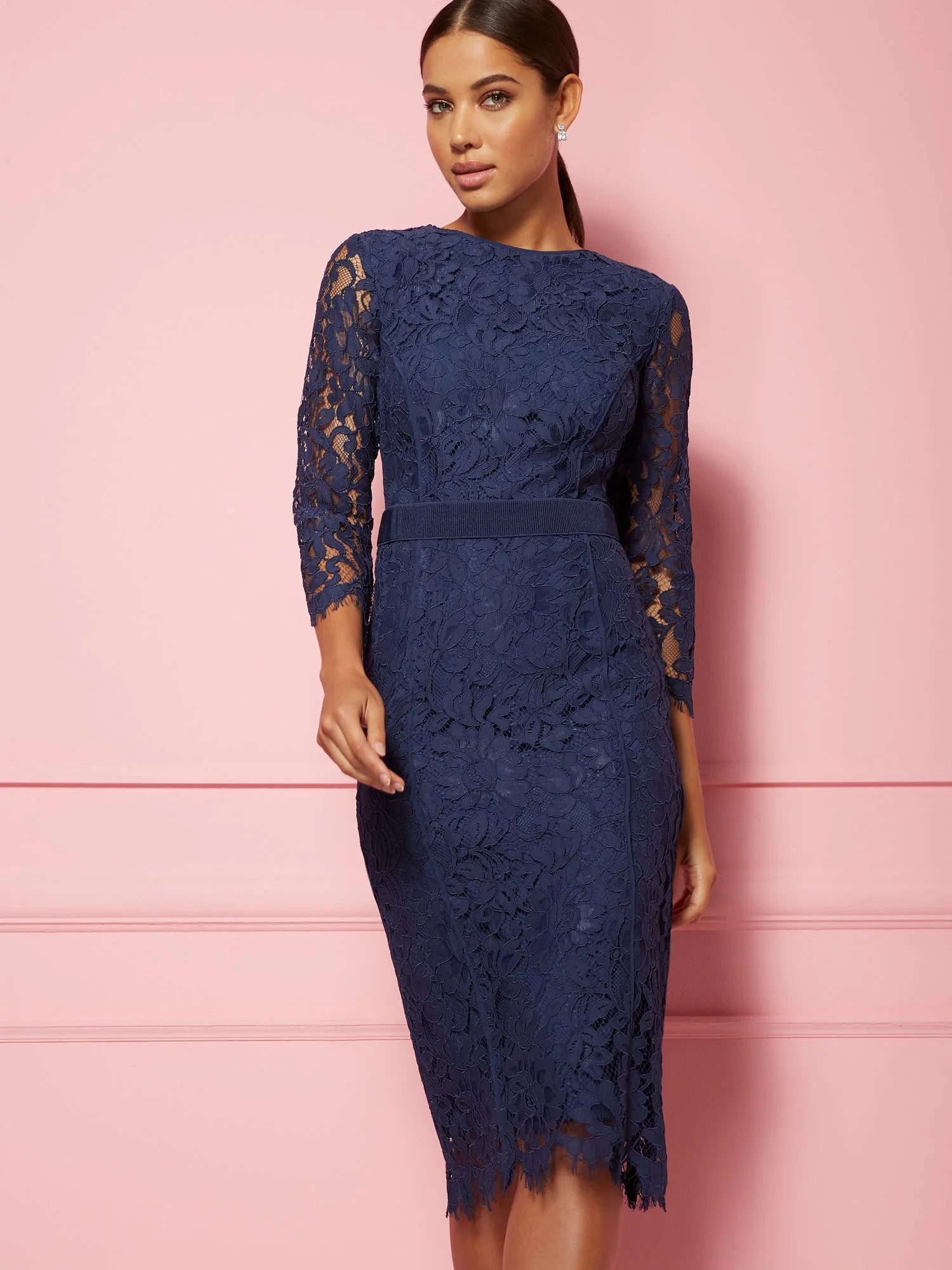 Romina Lace Sheath Dress - Eva Mendes Fiesta Collection - Image 6