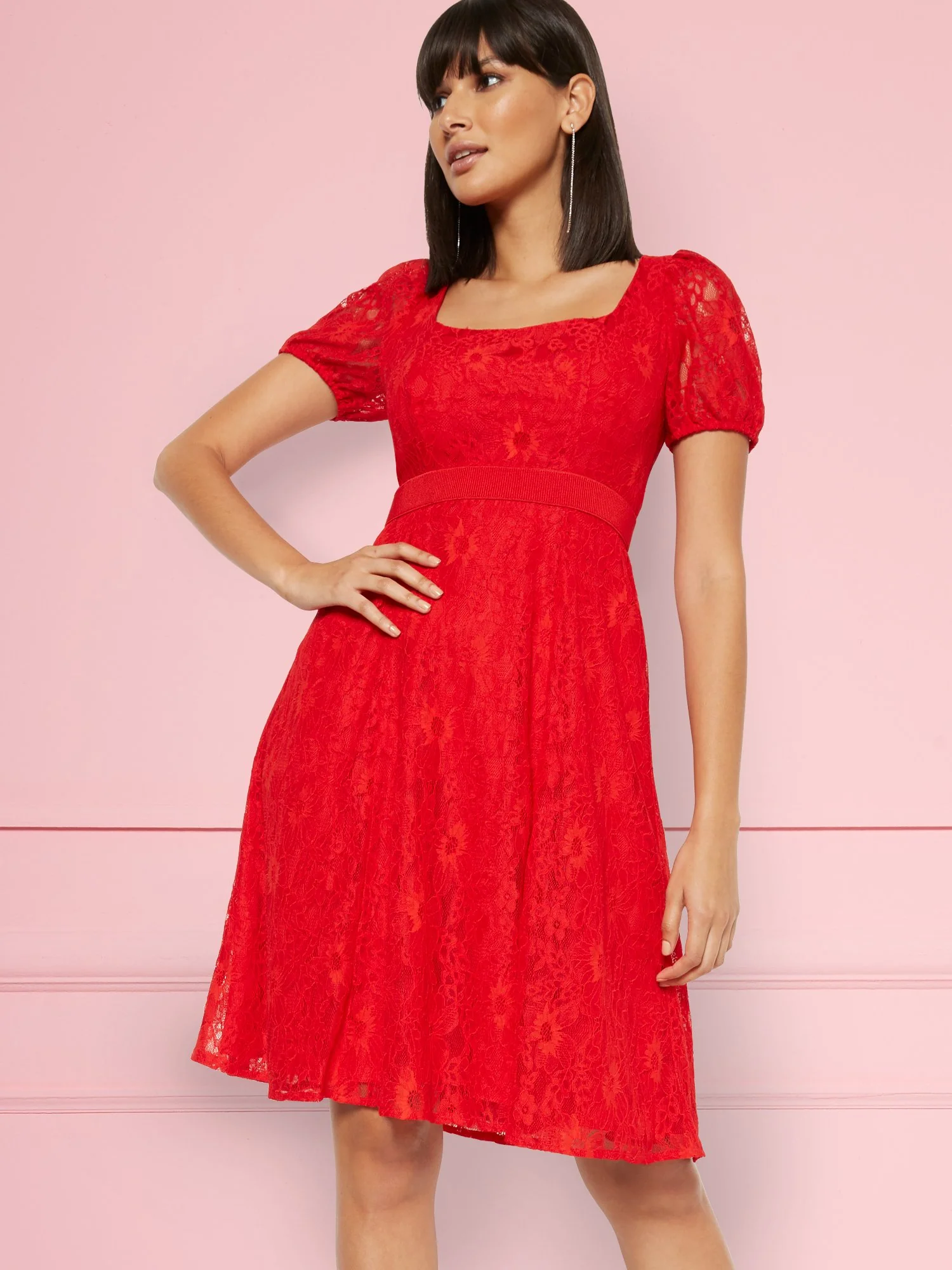 Rosalita Lace Fit and Flare Dress - Eva Mendes Fiesta Collection - Image 2