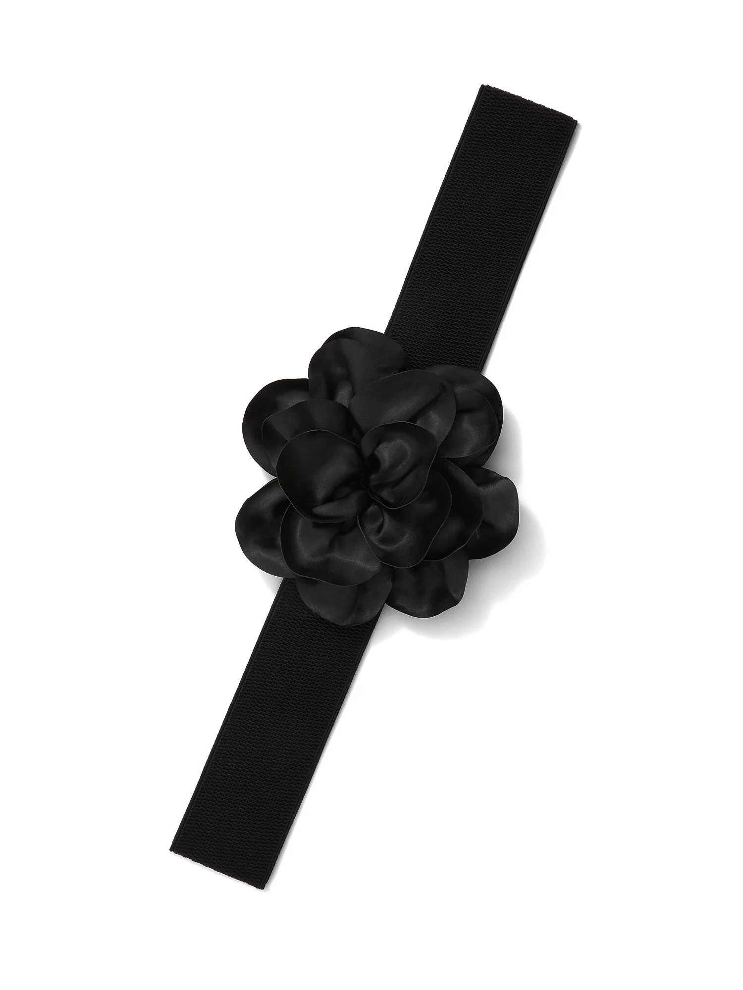 Rose-Detail Stretch Belt