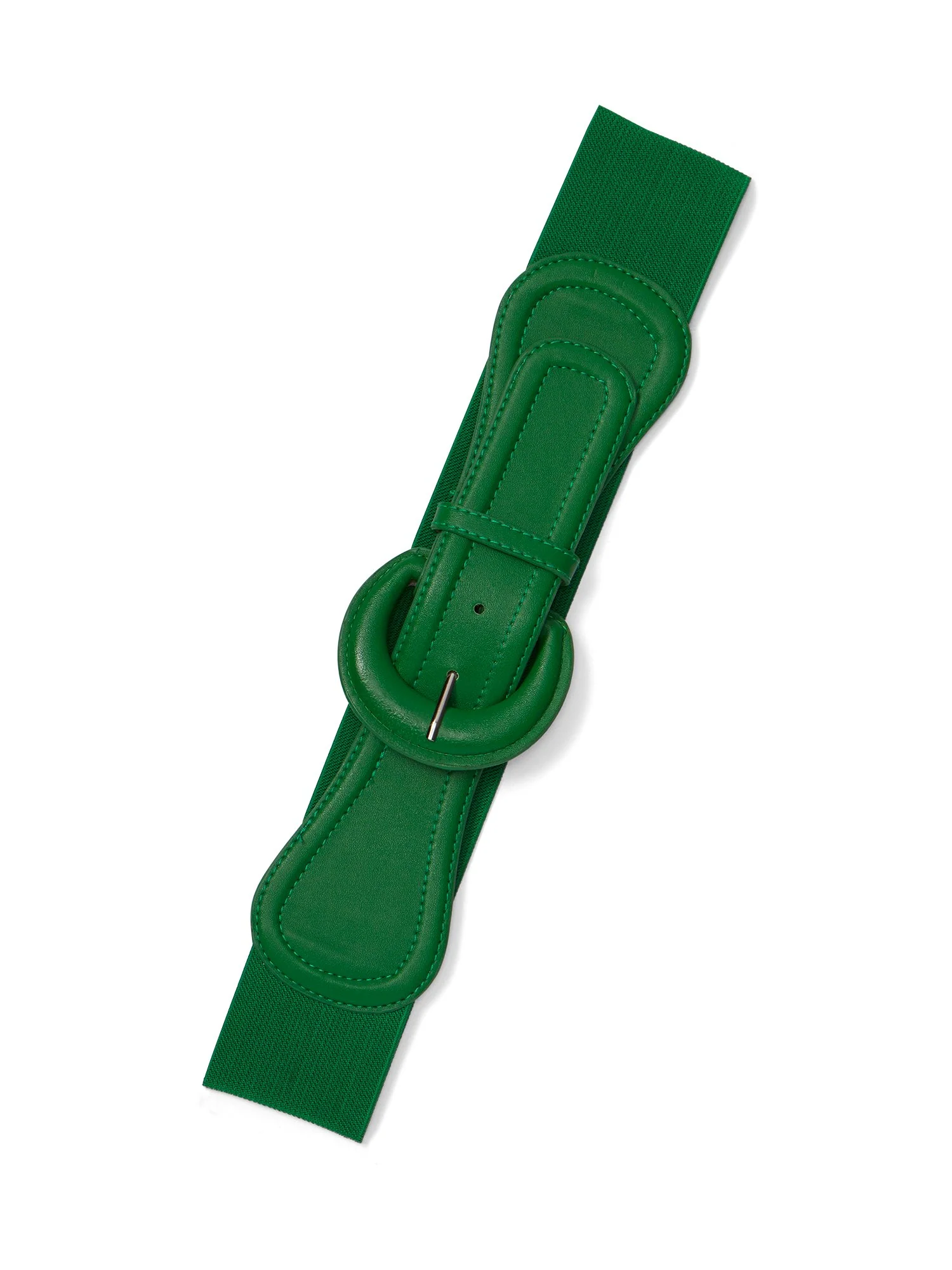Round-Buckle Waist Belt