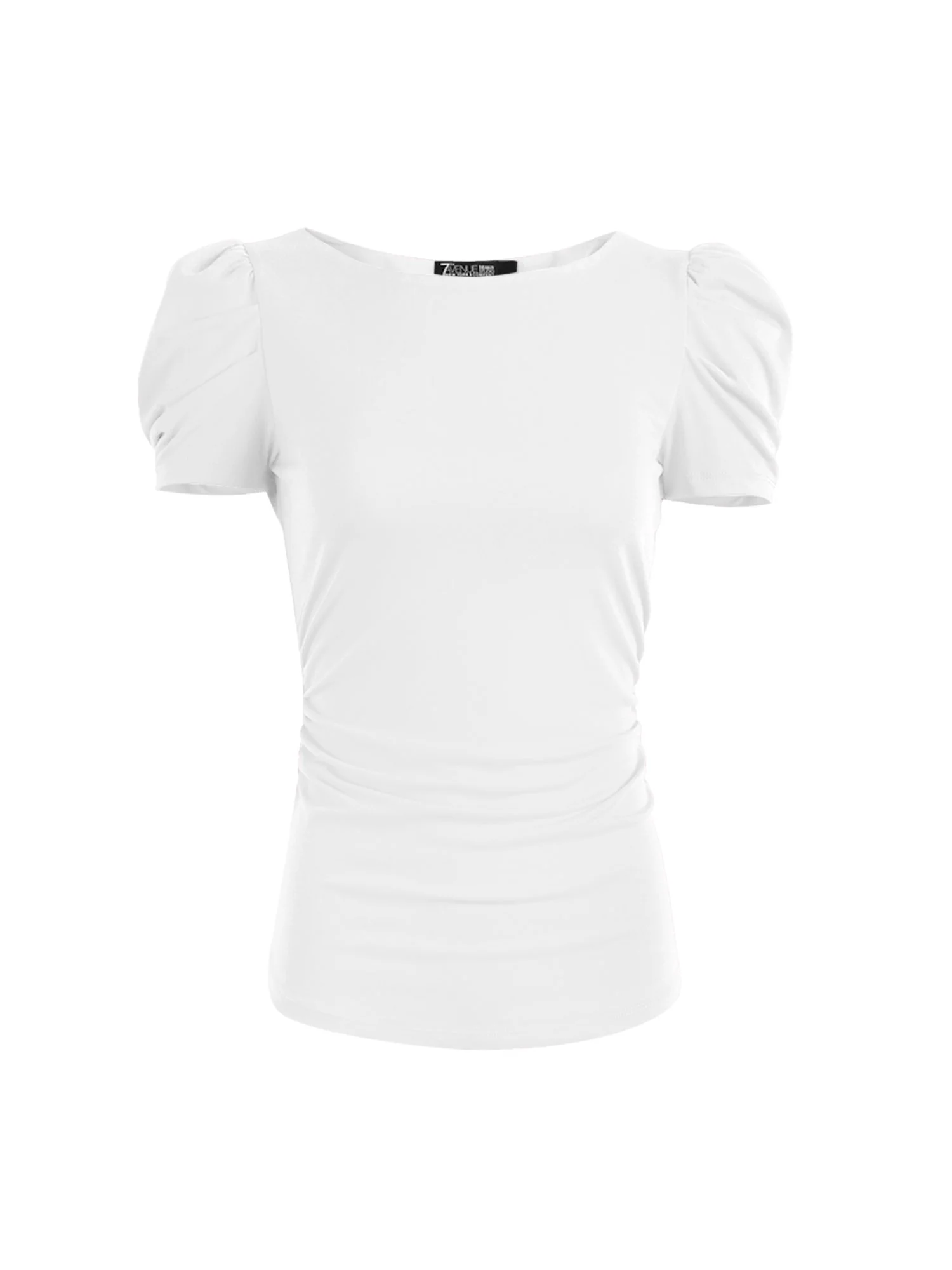 Ruched Puff-Sleeve Top - 7th Avenue - Image 2