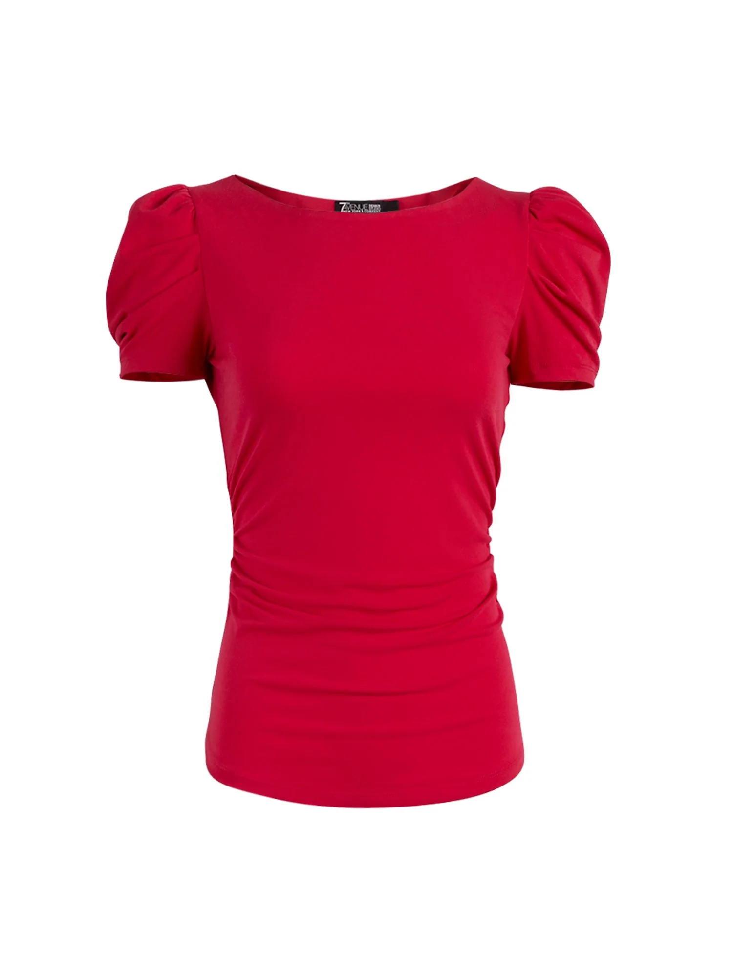 Ruched Puff-Sleeve Top - 7th Avenue - Image 4