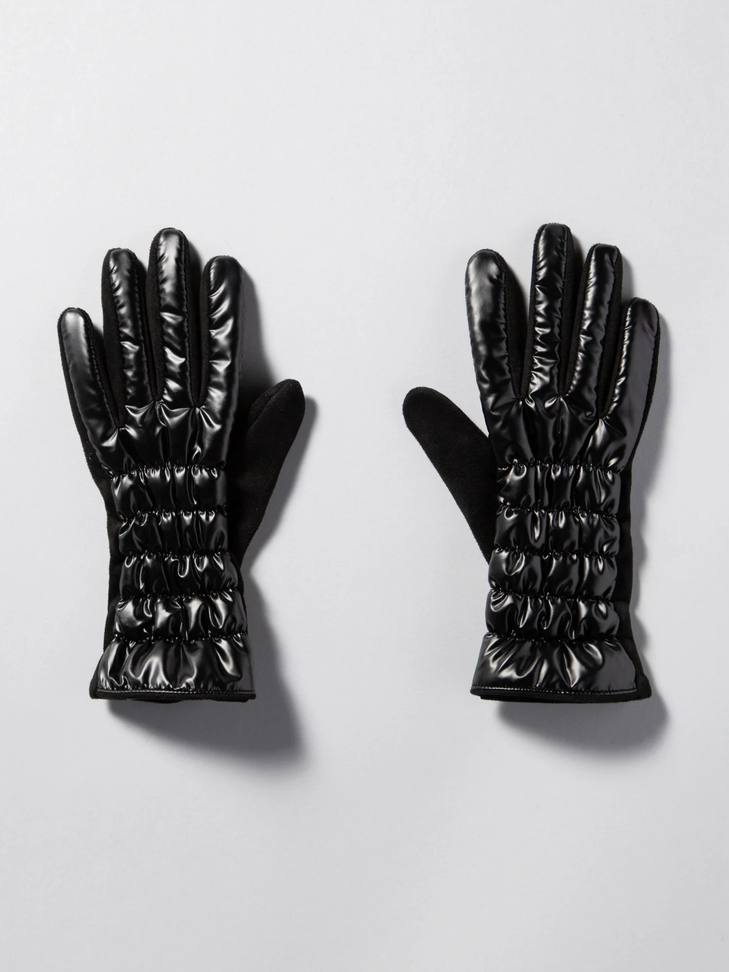 Jacob Ash Holdings Ruched Shine Puffer Smart Touch Gloves - Brands We Love - Image 2