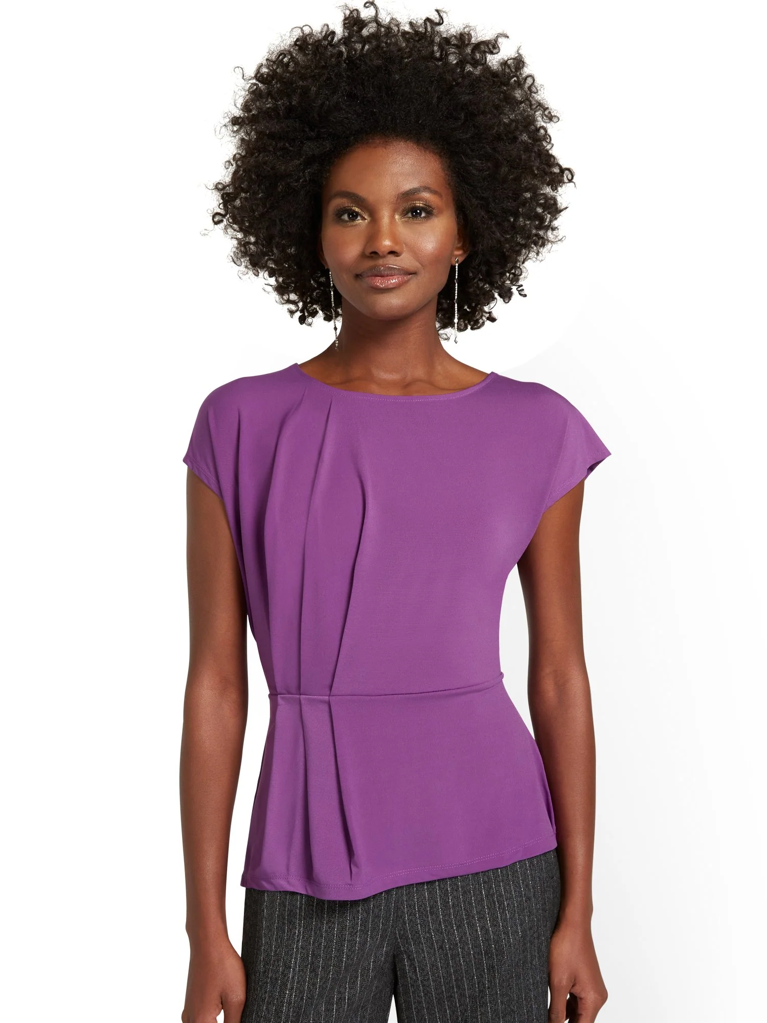 Ruched-Side Knit Top - Image 9