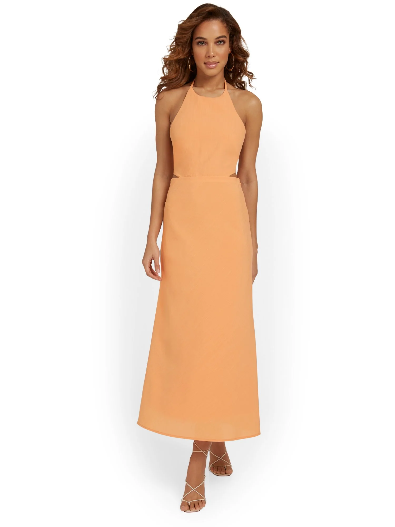 Emory Park Ruched Strap Halterneck Maxi Dress - Brands We Love - Image 2