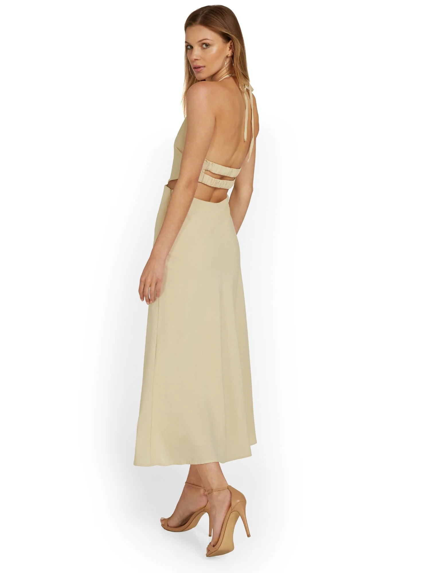 Emory Park Ruched Strap Halterneck Maxi Dress - Brands We Love - Image 9