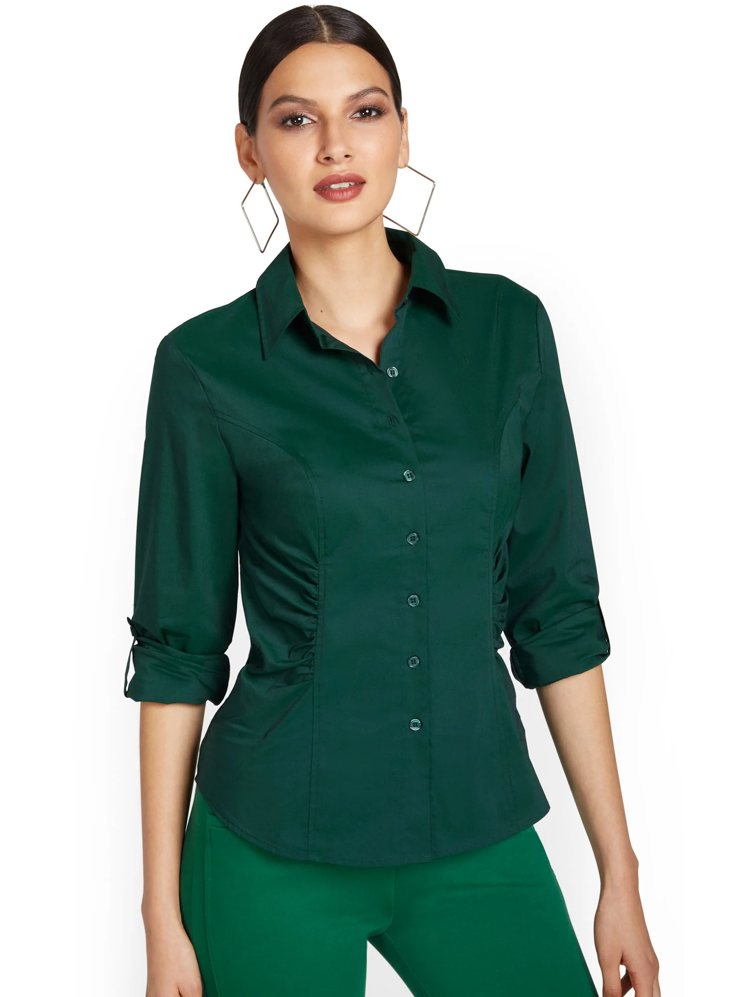Ruched-Waist Madison Shirt - Image 11