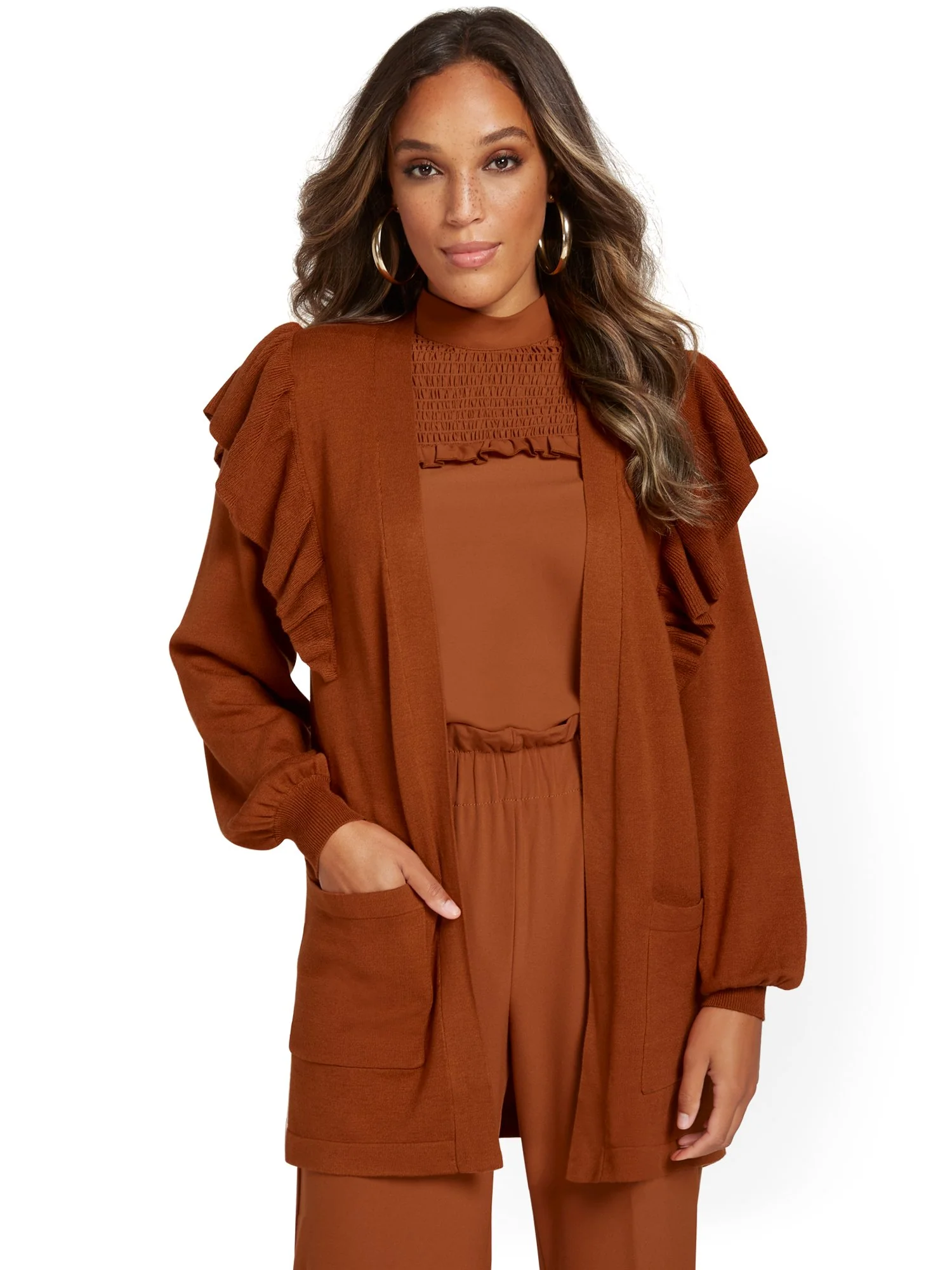 Ruffle-Sleeve Cardigan - Image 5