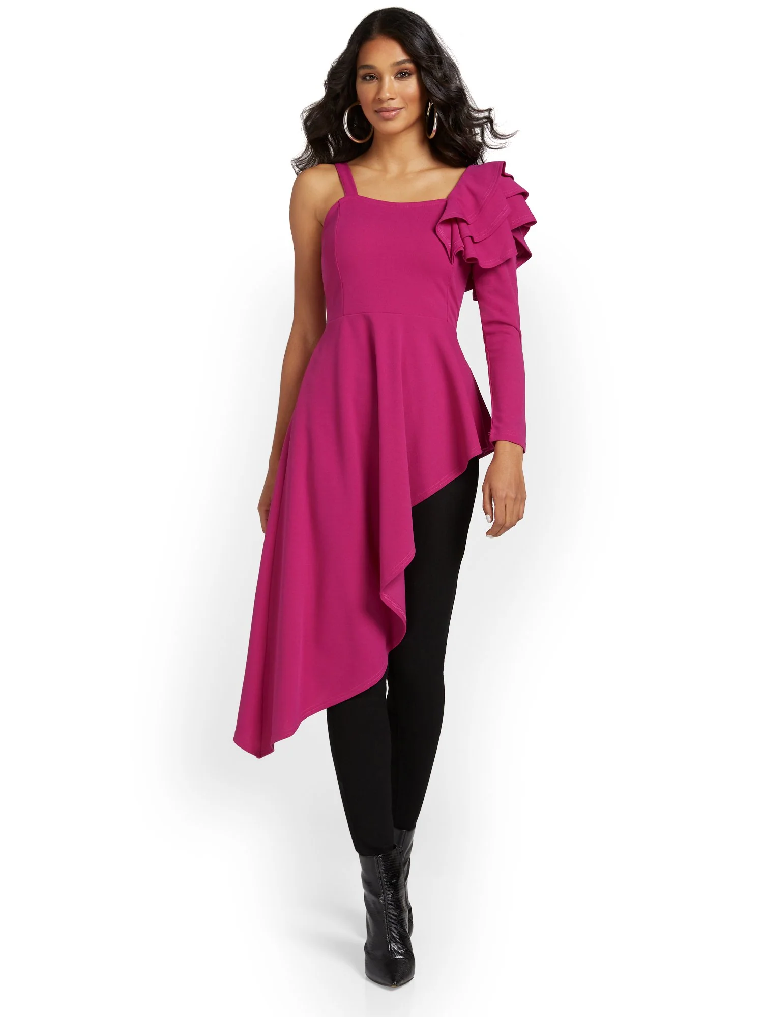 Ruffle-Sleeve Maxi Top - Image 2