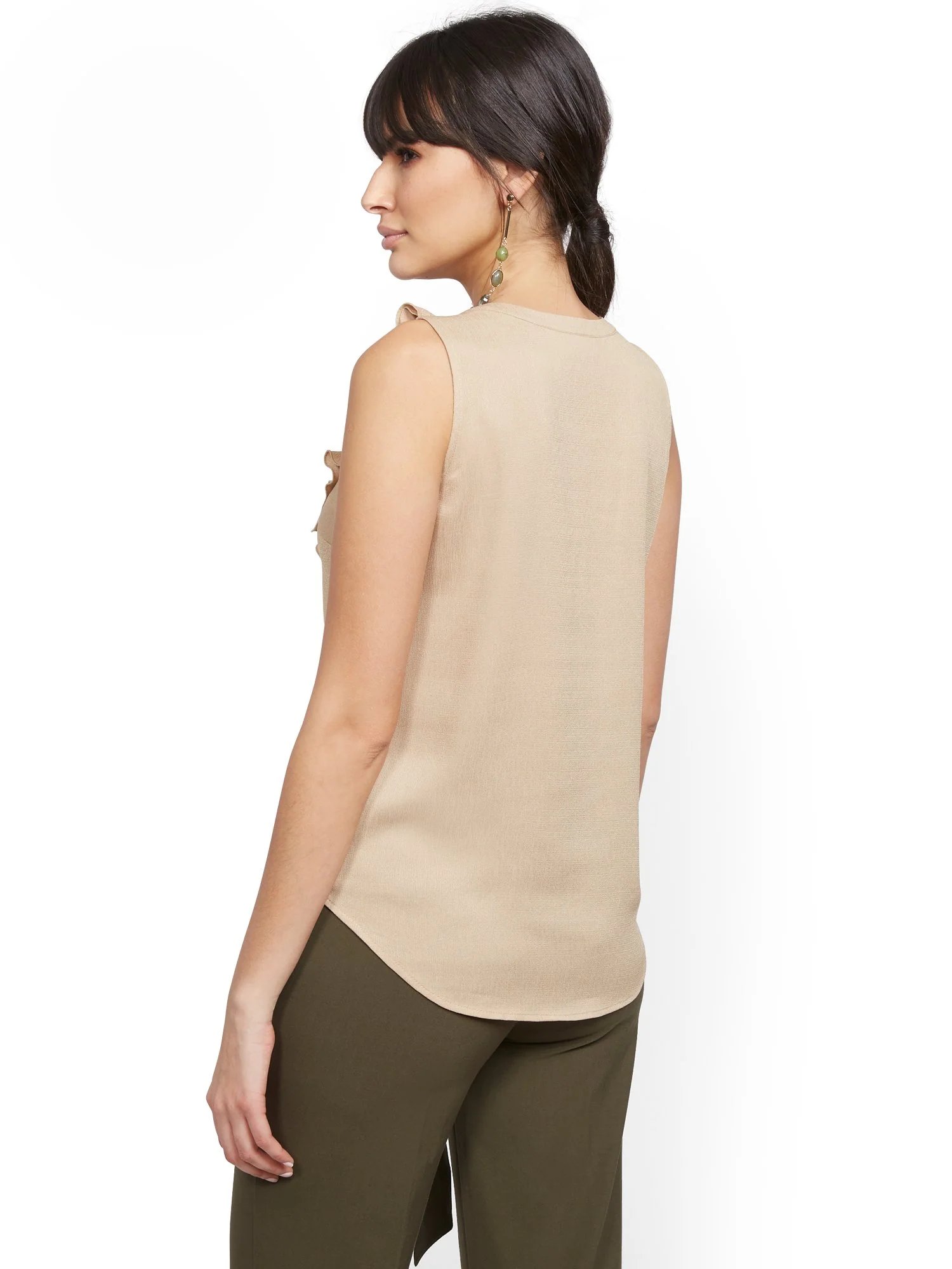 Ruffled Tie-Front Blouse - Image 11