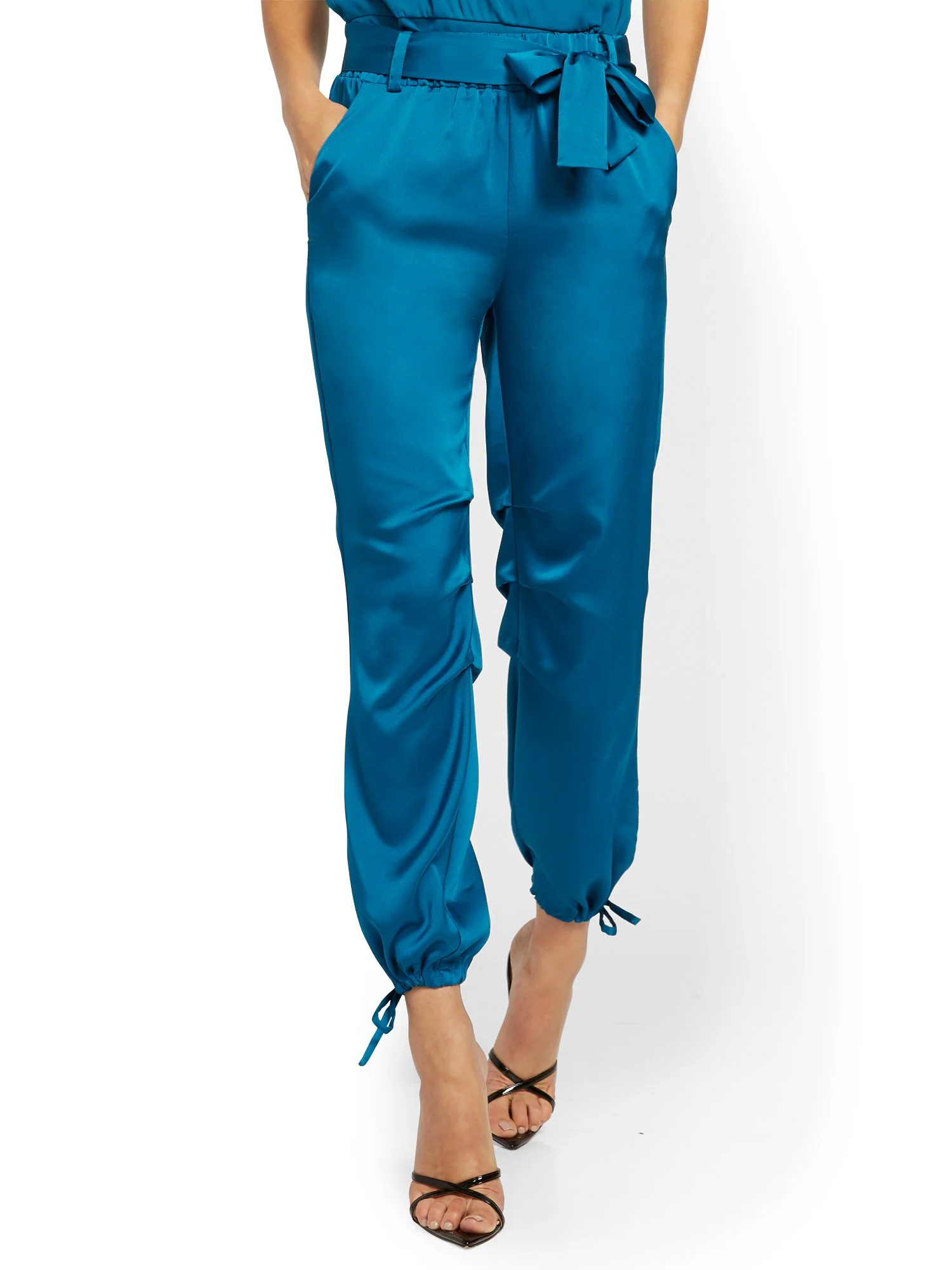Satin Slim-Leg Jogger Pant - Image 5