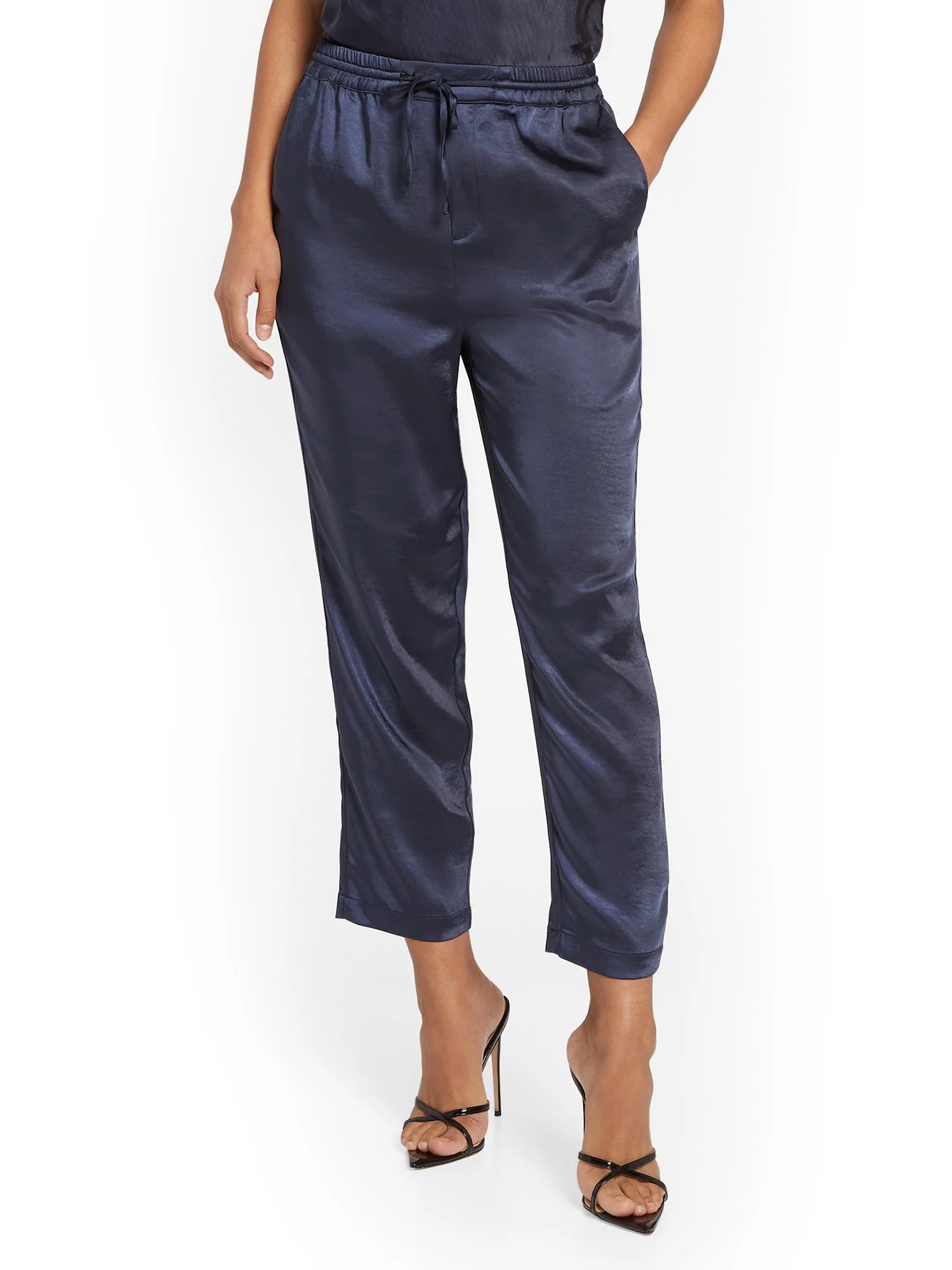 Skies Are Blue Satin Tie-Waist Ankle Pant - Brands We Love - Image 2