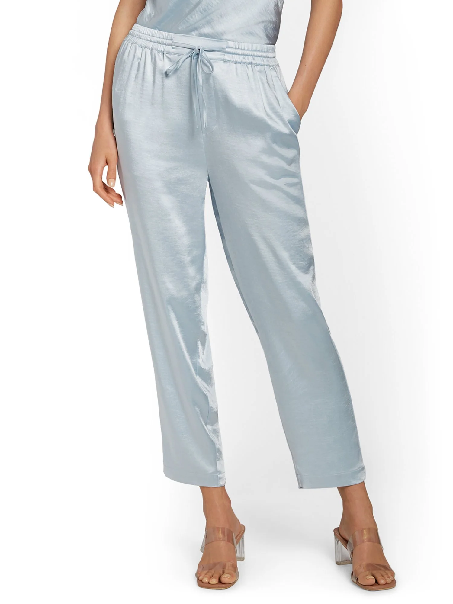 Skies Are Blue Satin Tie-Waist Ankle Pant - Brands We Love - Image 7