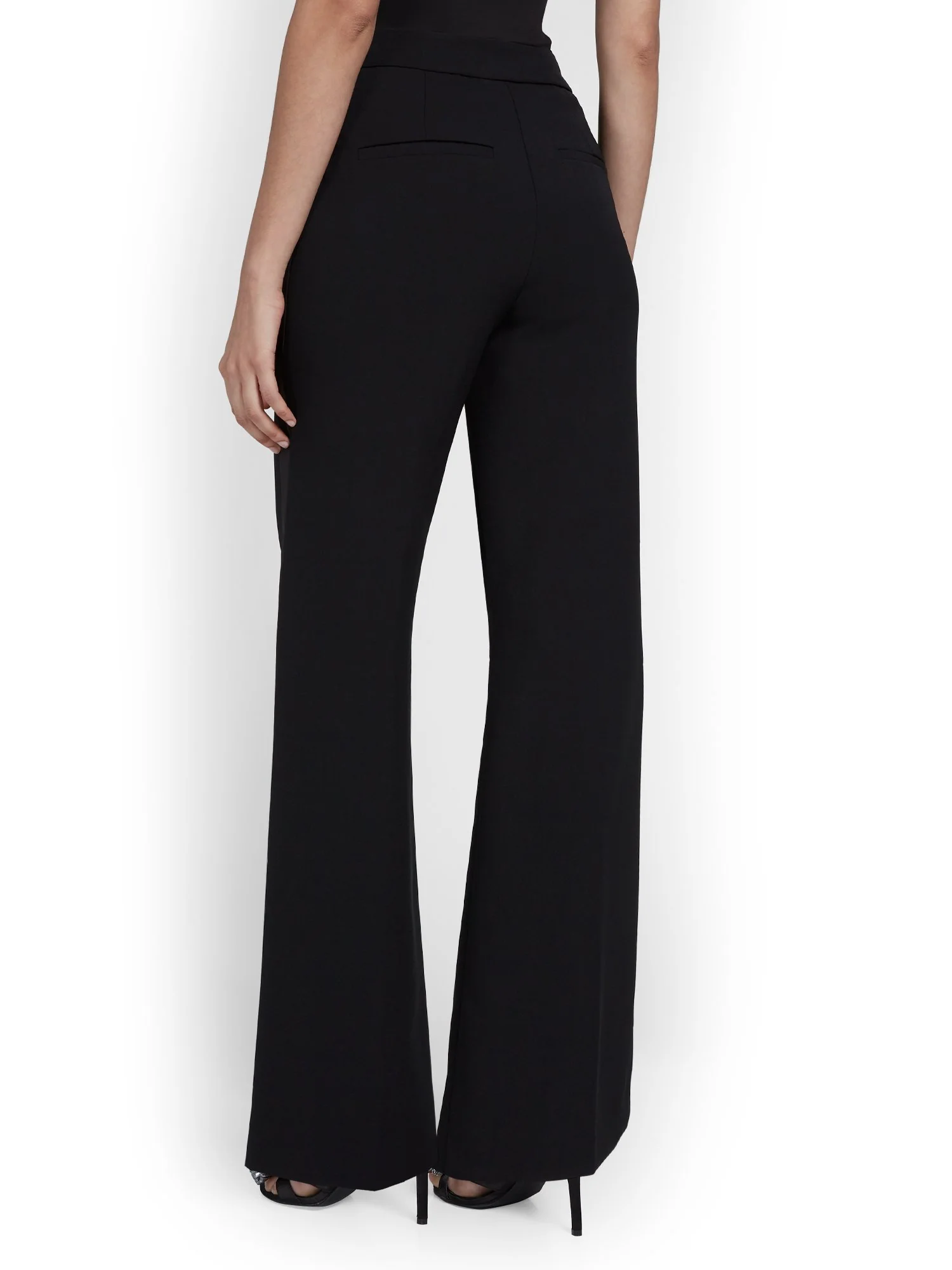 Satin-Trim Wide-Leg Tuxedo Pant - Image 3