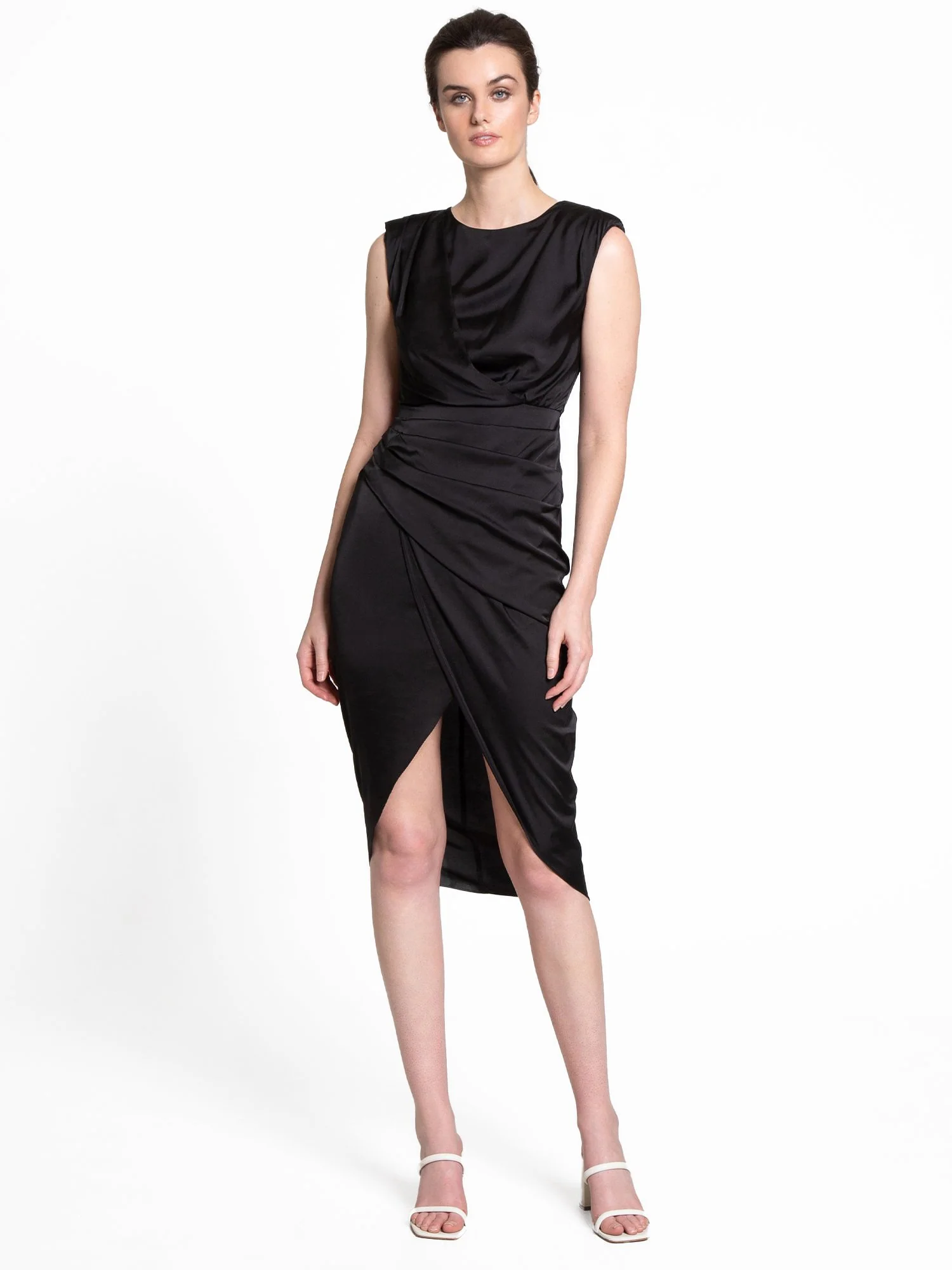 Do+Be Satin Wrap Sheath Dress - Brands We Love