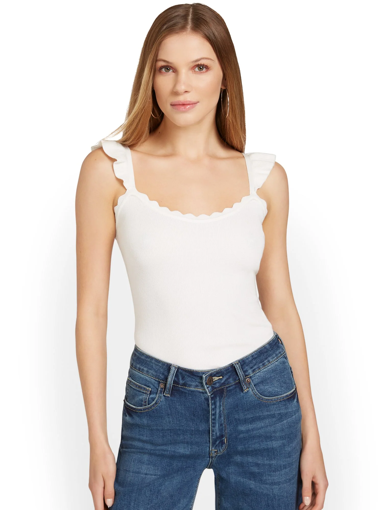 Edgemine Scalloped Knit Tank Top - Brands We Love - Image 9