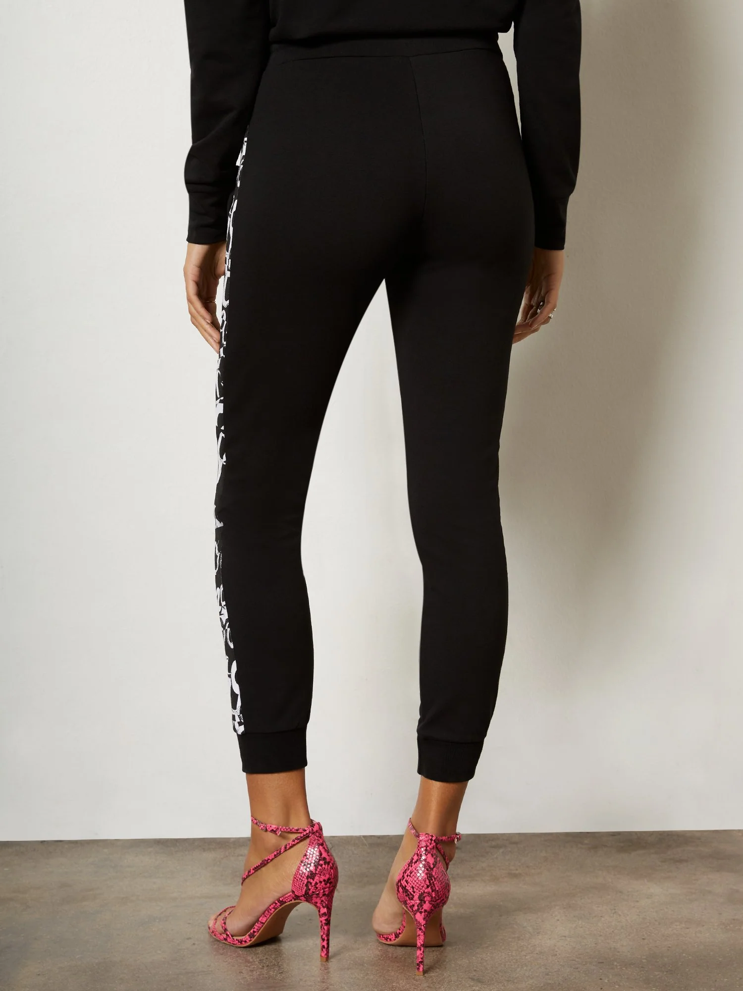 Scripted Side-Stripe Drawstring Jogger Pant - Image 3