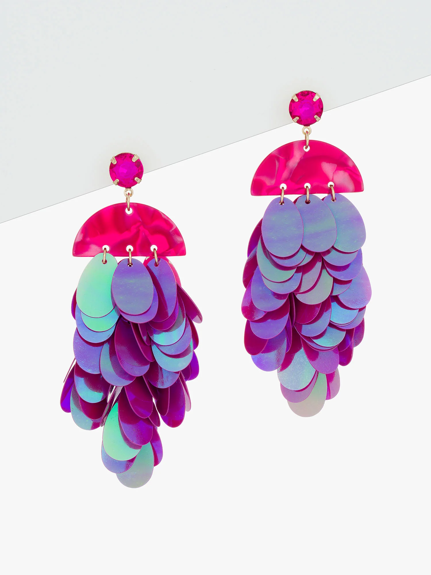 Sequin Chandelier Earrings - Image 2