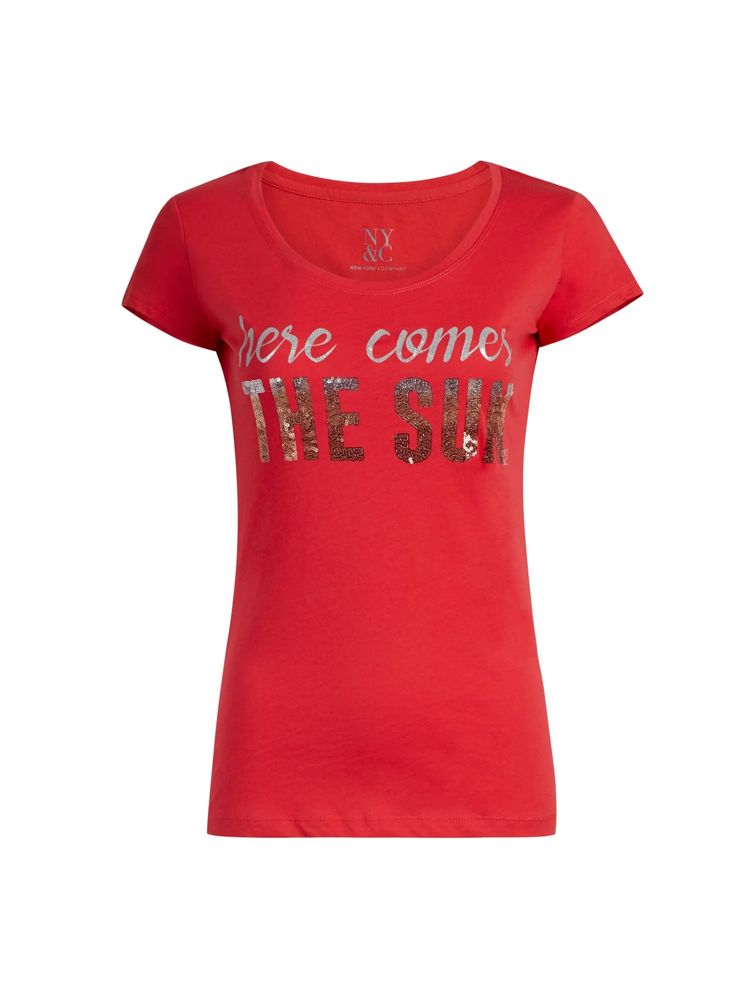 Sequin 'Here Comes the Sun' Tee - Image 2