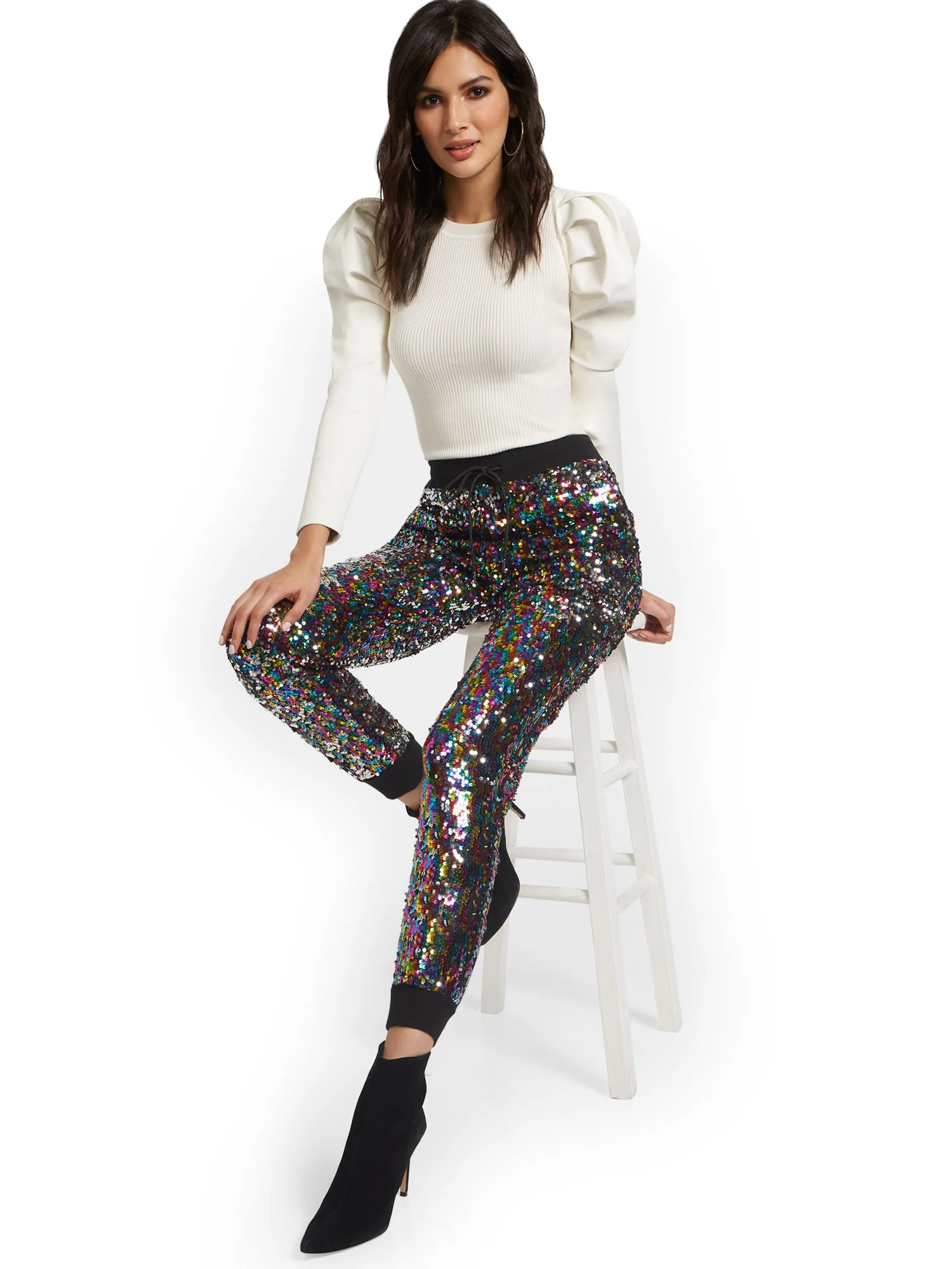 Sequin Jogger Pant - 7th Avenue - Image 2
