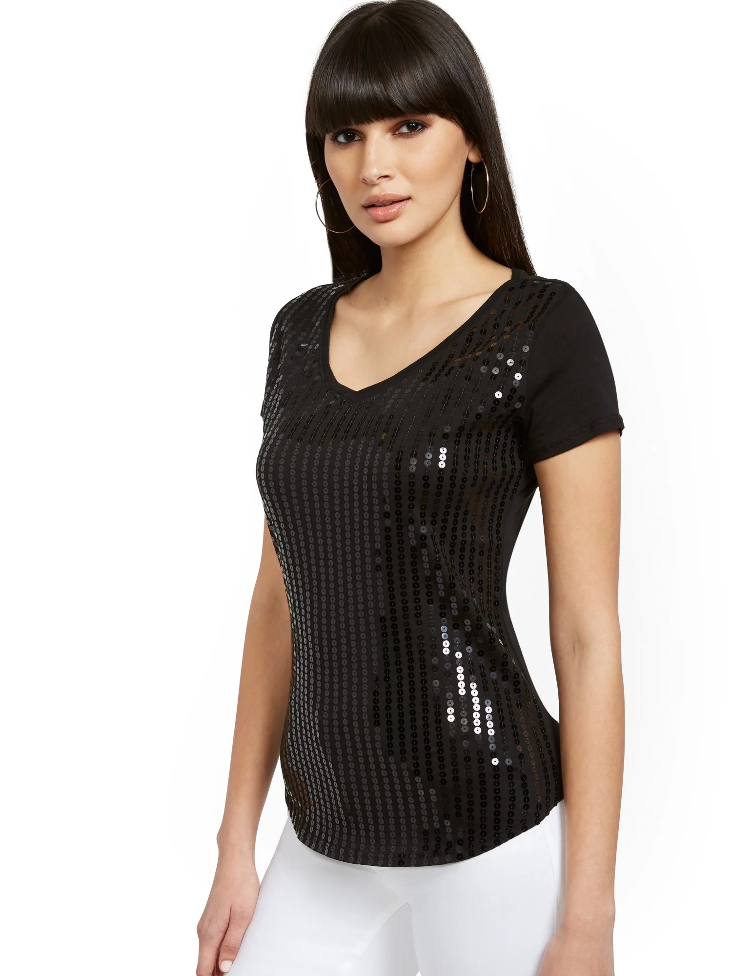 Sequin Perfect Tee - Image 2