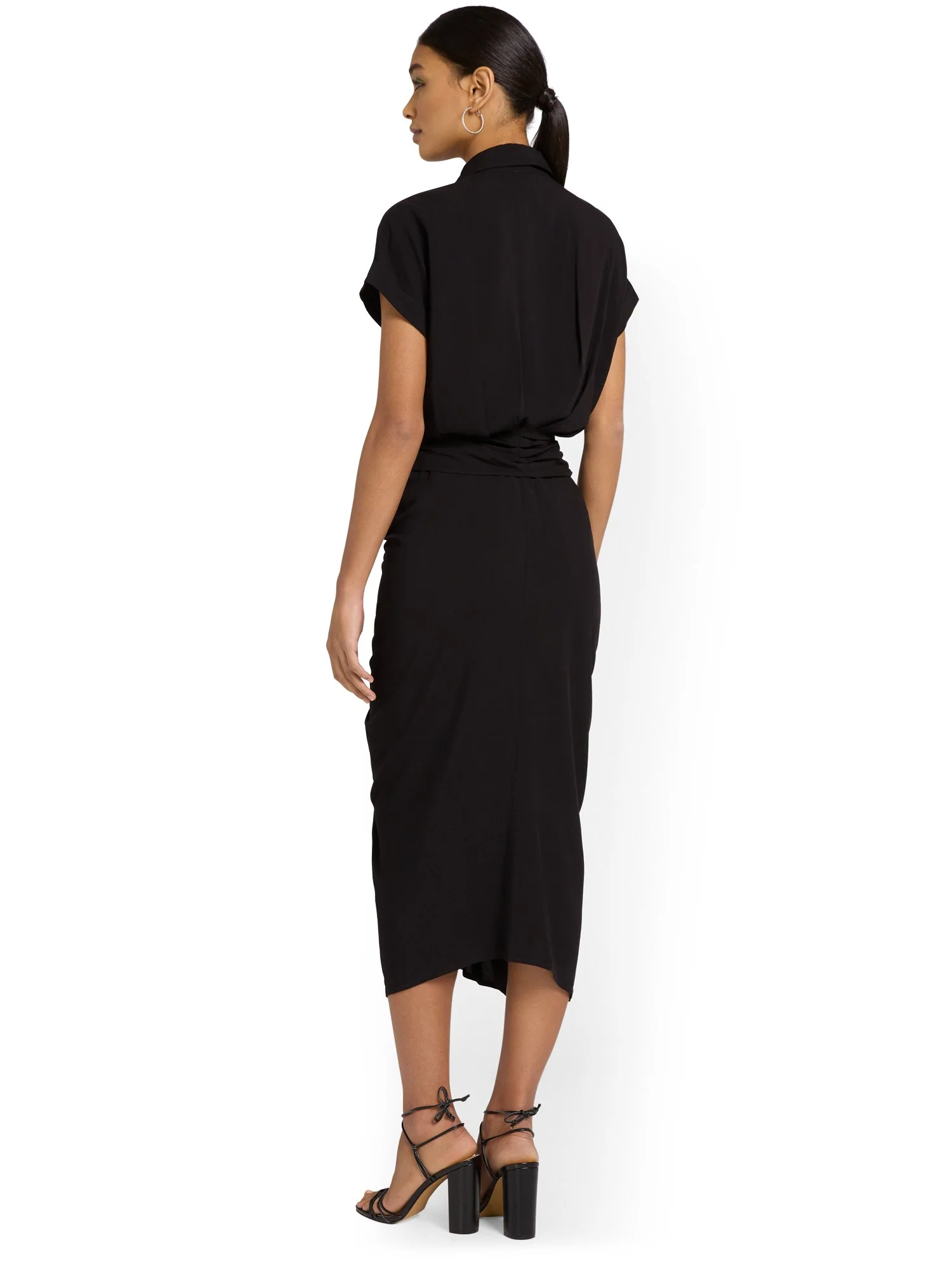 Shirred Shirtdress - Edit By Nine - Image 3