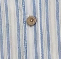 Short Balloon Sleeve Stripe Button Down Shirt - Image 5