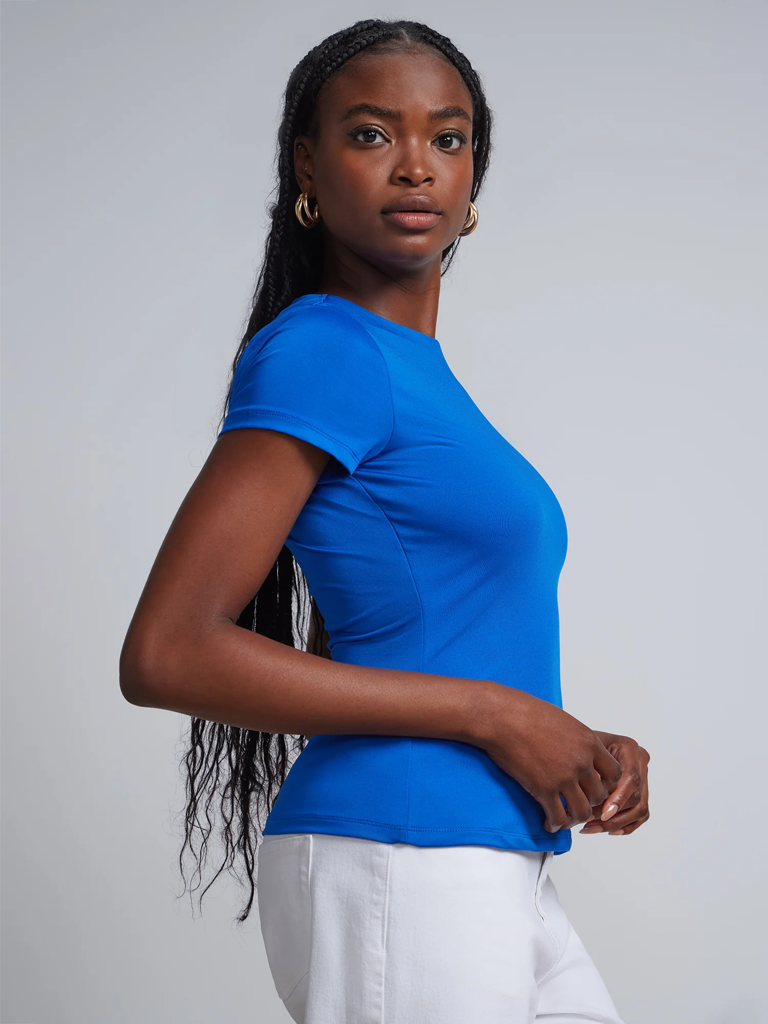 Short-Sleeve Crewneck Tee - Contour Knits - Image 13