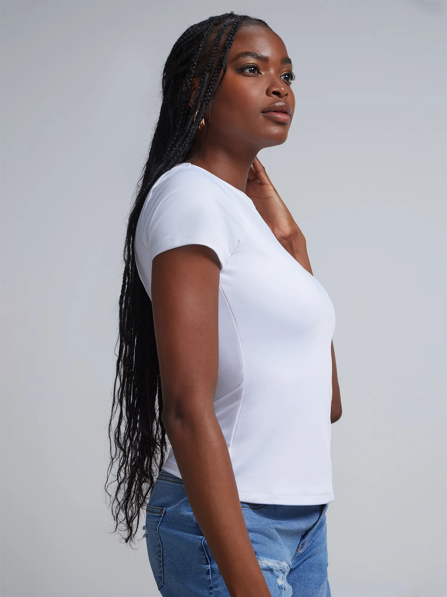 Short-Sleeve Crewneck Tee - Contour Knits - Image 5