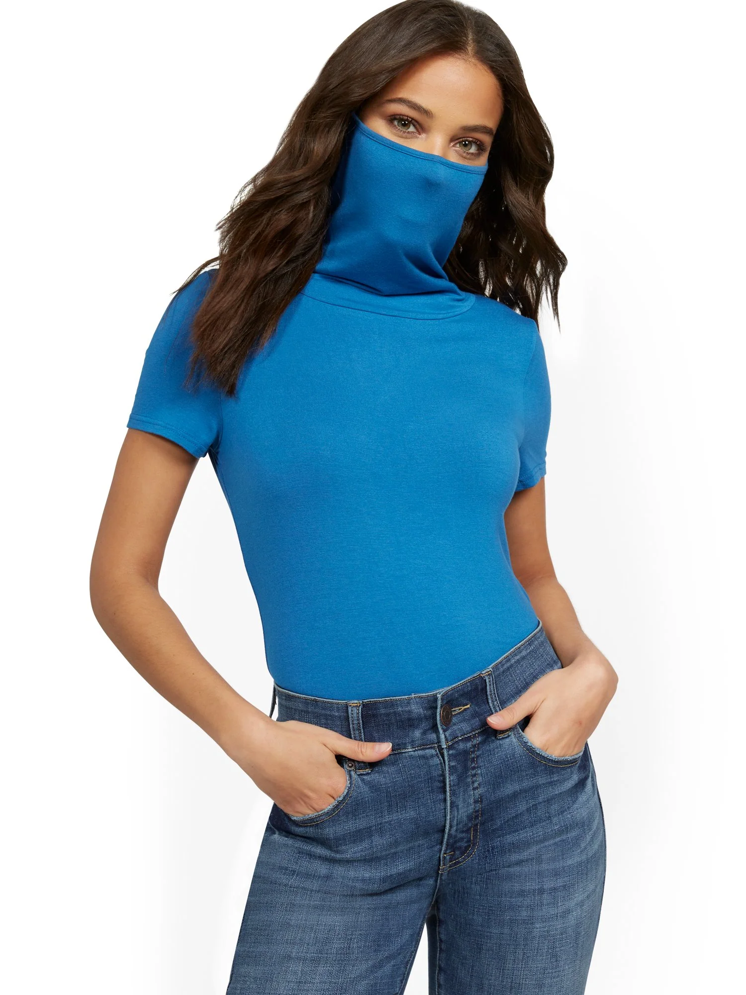 Short-Sleeve Mask Top - Image 10