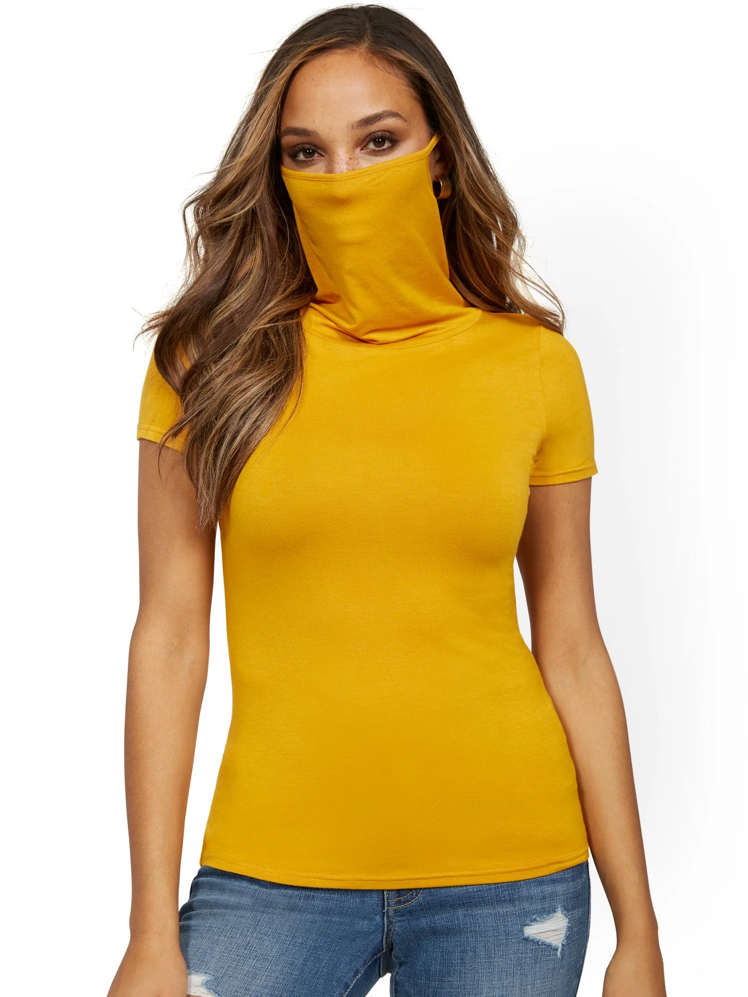 Short-Sleeve Mask Top - Image 14