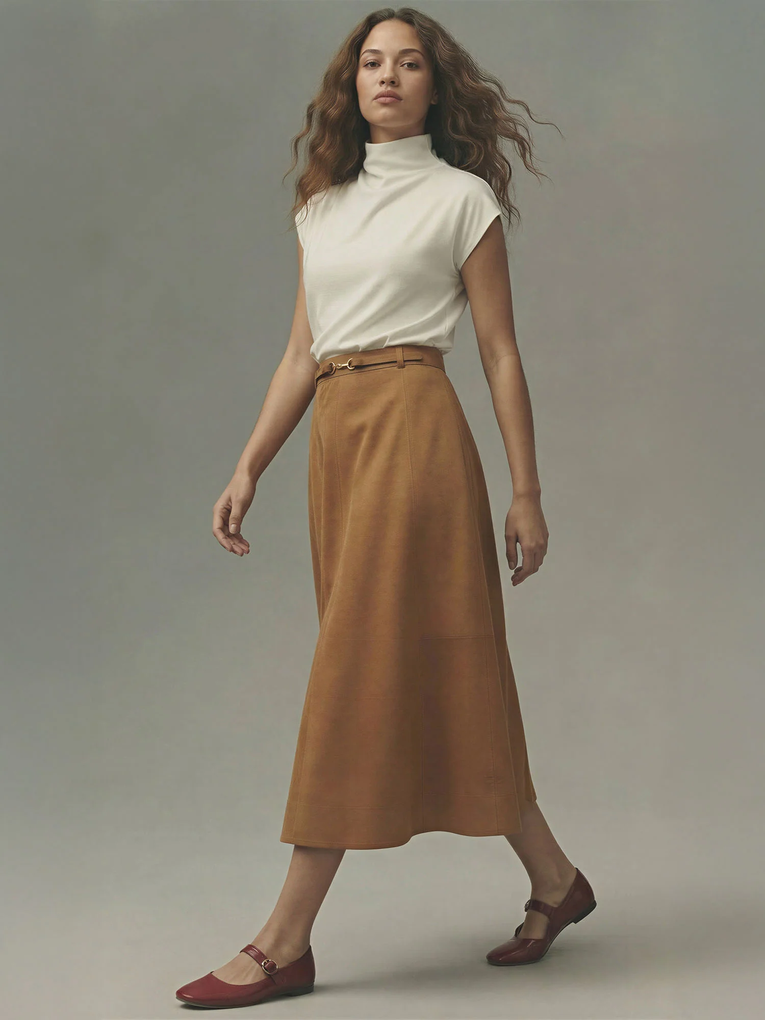 Mock Neck Cowl Top - Image 10