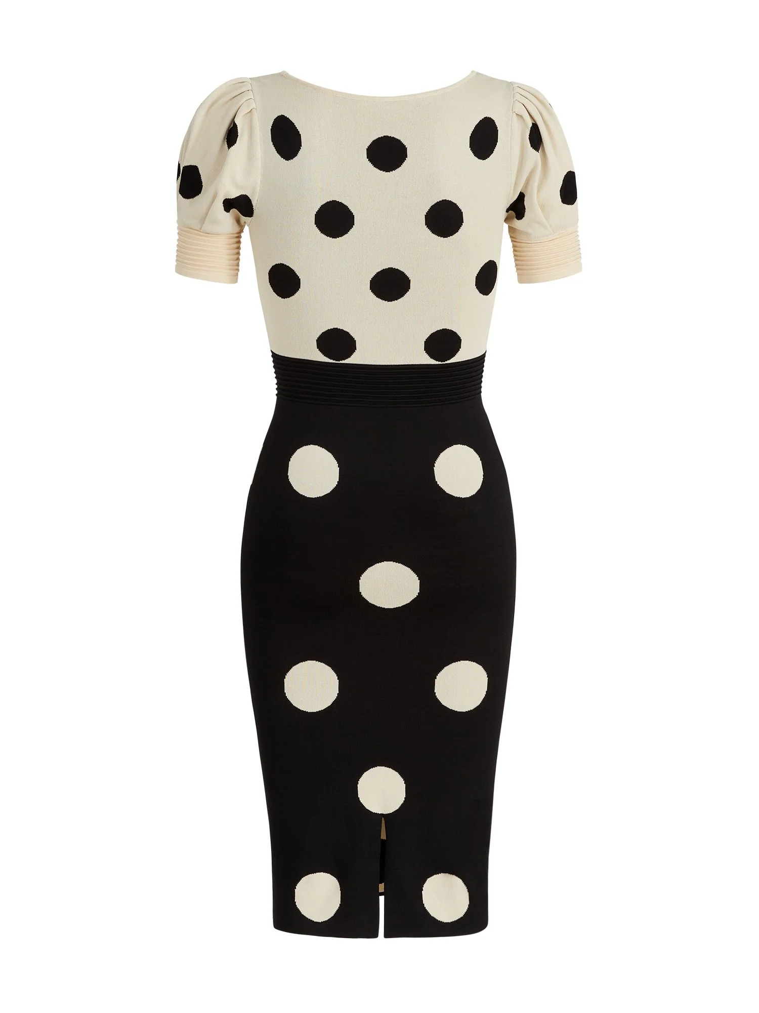 Short-Sleeve Polka-Dot Sweater Dress - The NY&C Legacy Collection - Image 3