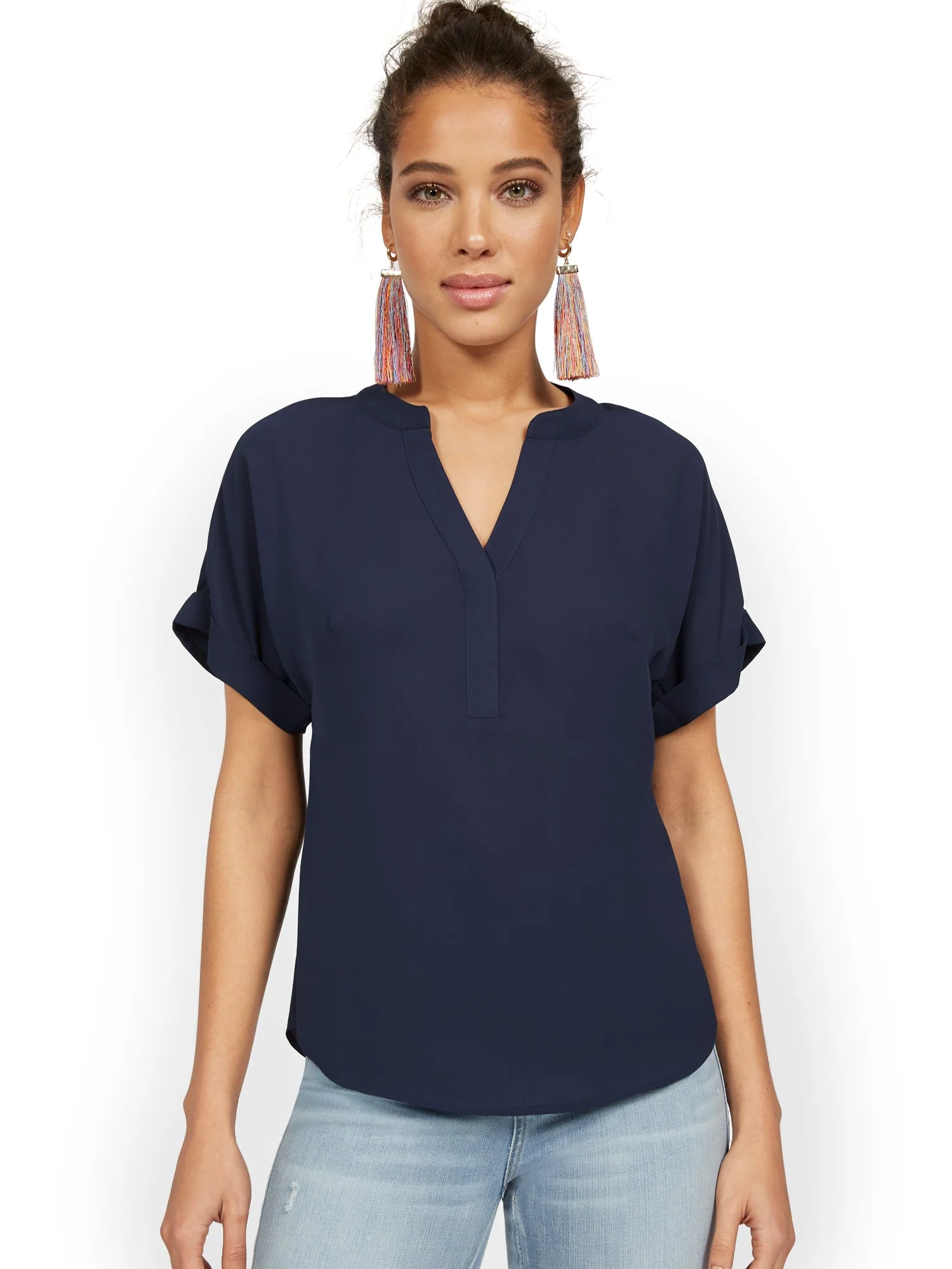 Short-Sleeve Pullover Top - Image 4