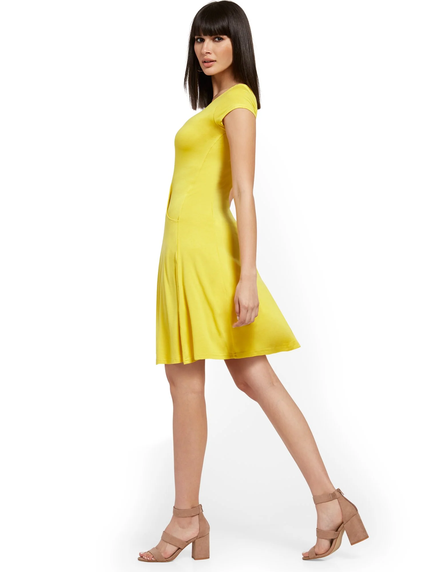 Short-Sleeve Swing Dress - NY&C Style System - Image 12