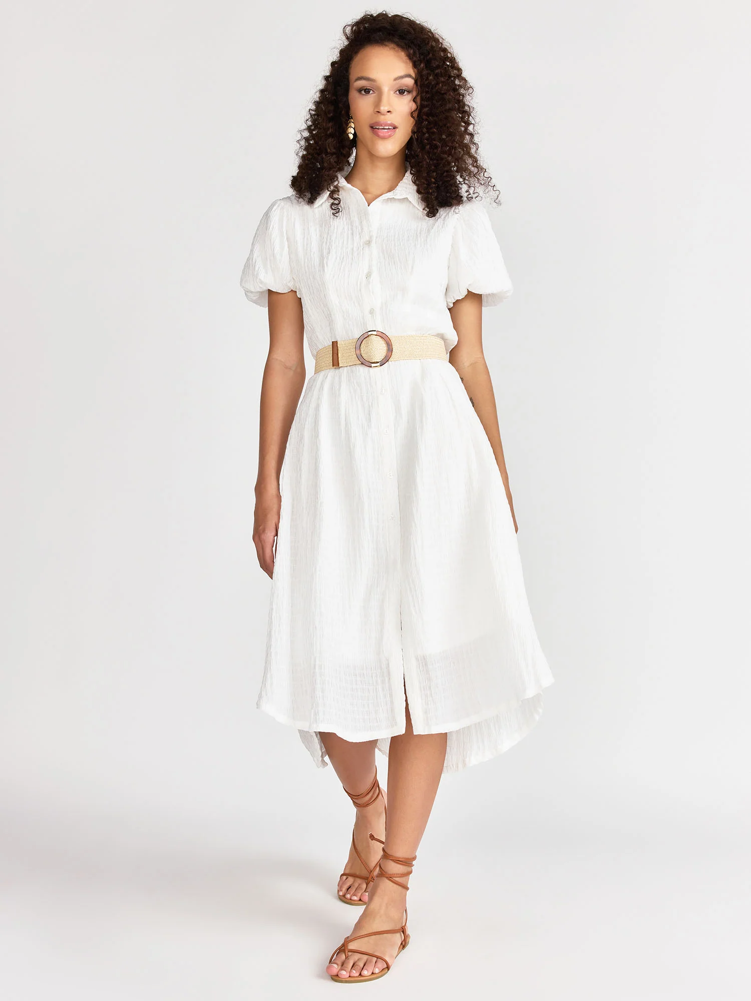 Short Sleeve Textured Dress - Lena - Image 2