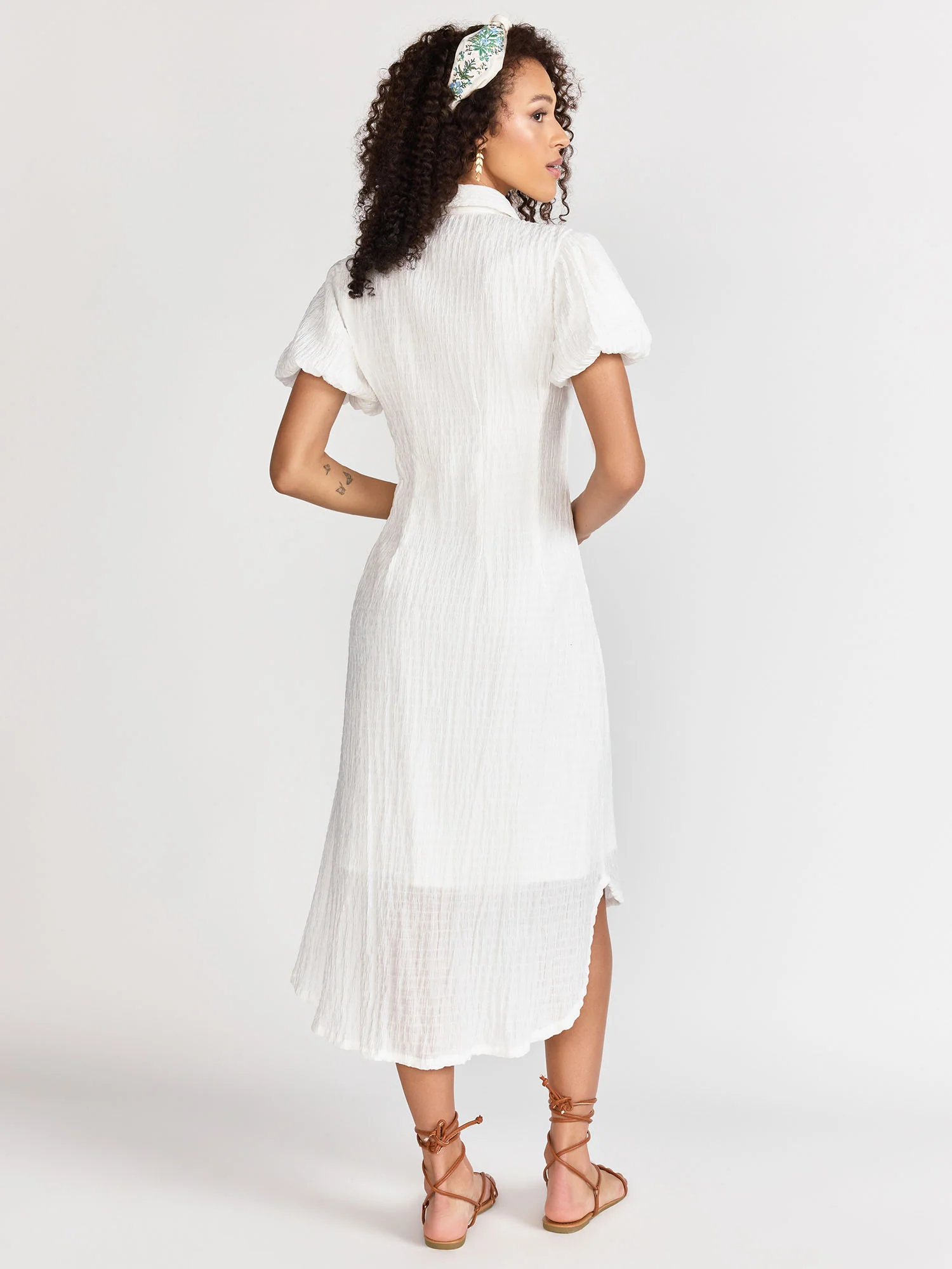 Short Sleeve Textured Dress - Lena - Image 5
