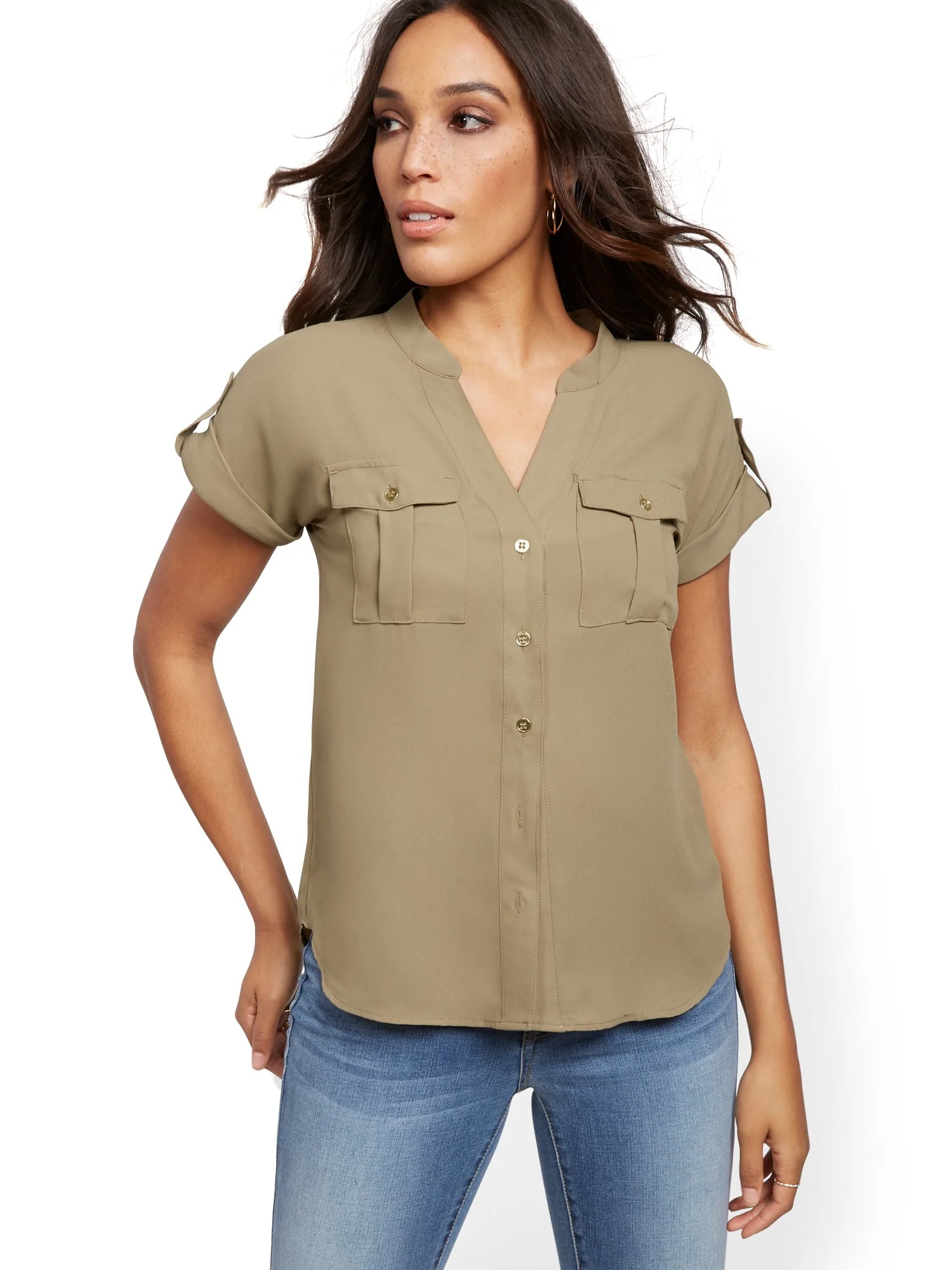 Short-Sleeve Utility Shirt - Image 12