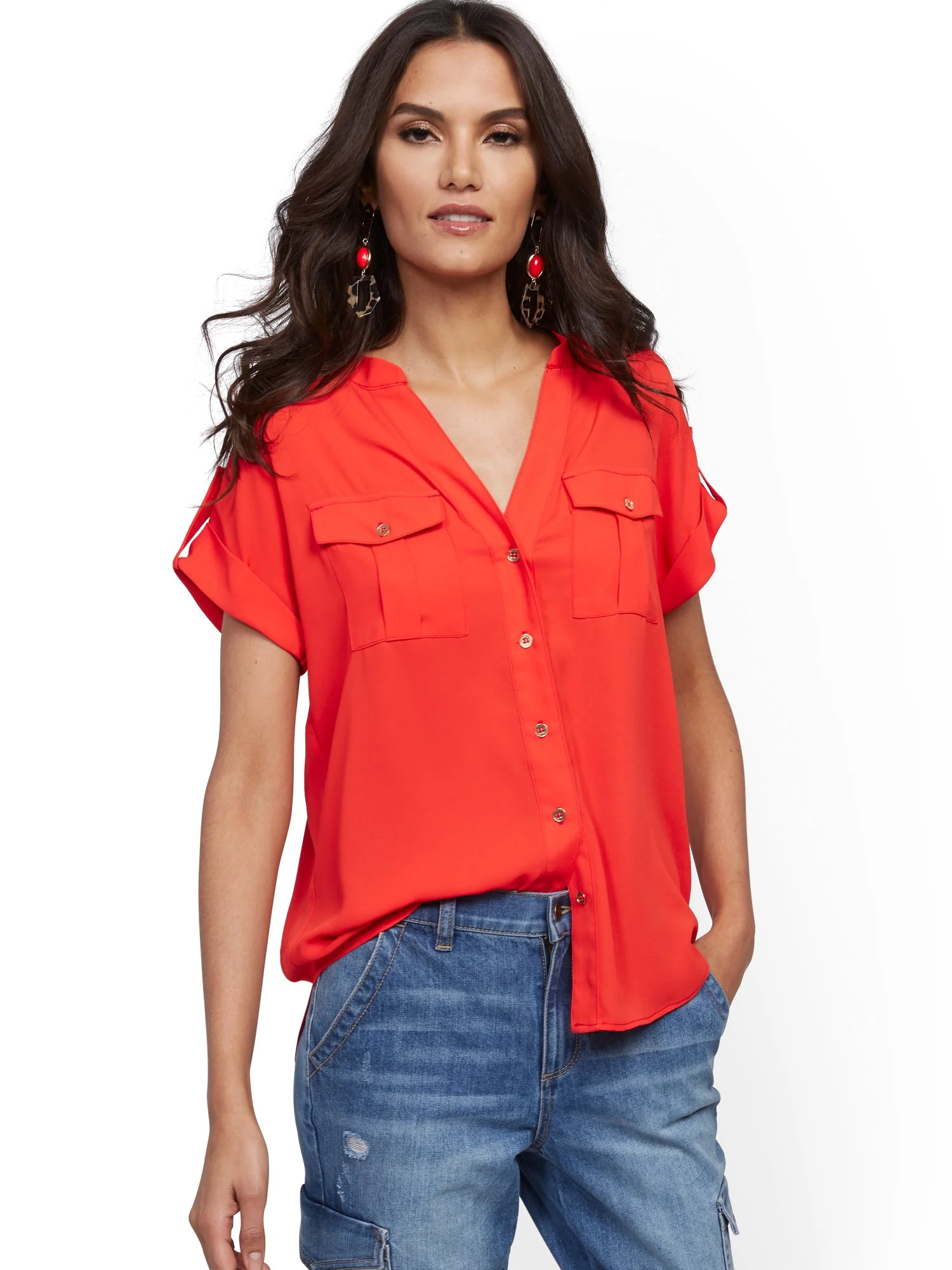 Short-Sleeve Utility Shirt - Image 8