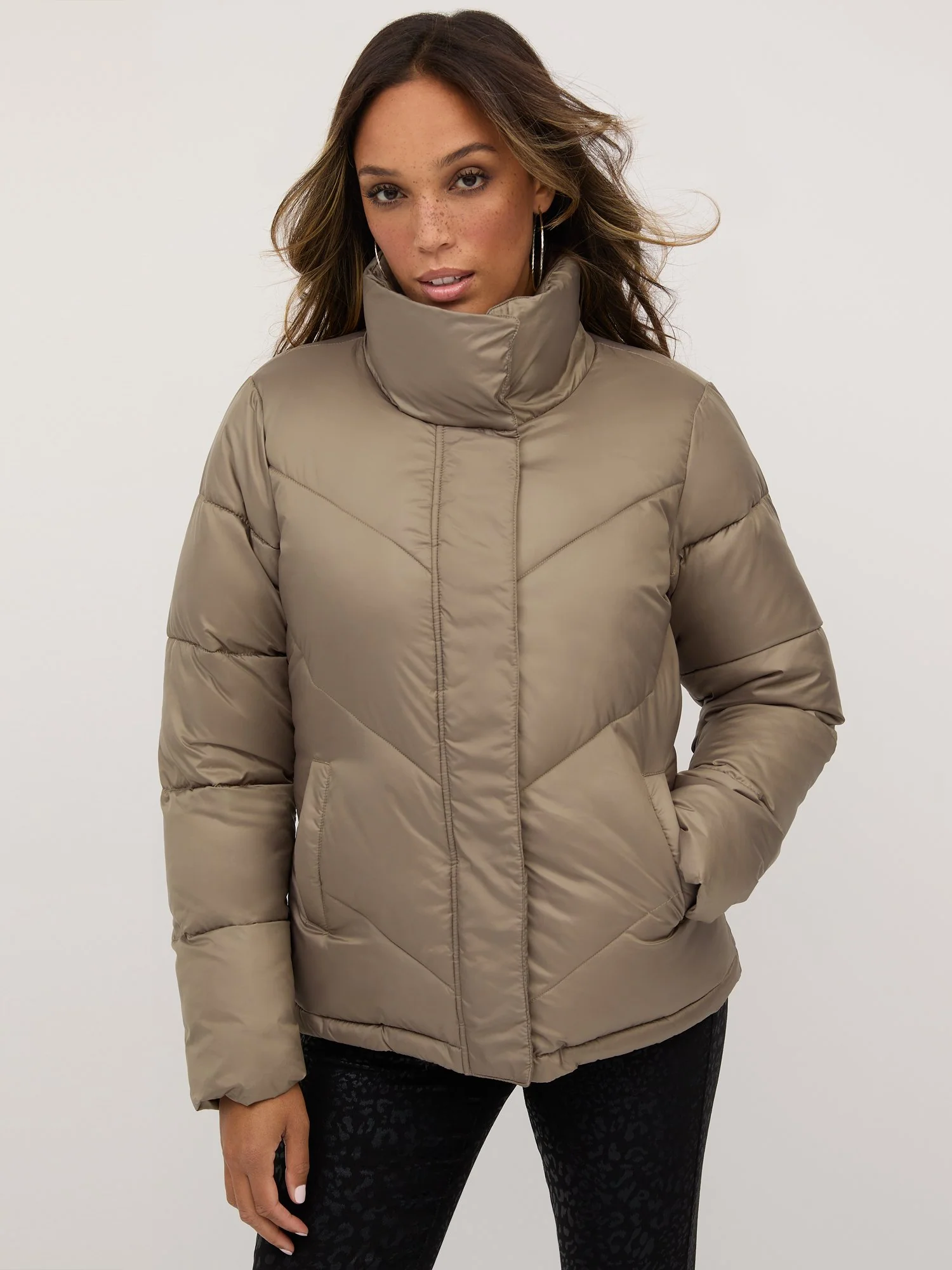 Short Zip-Front Puffer Jacket - Ultra-Puff Collection - Image 7