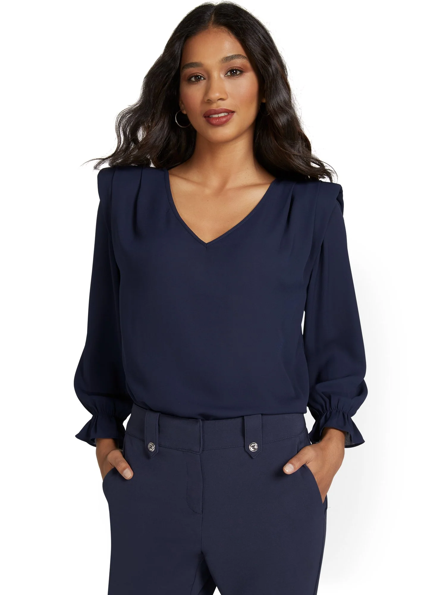 Shoulder Pad Blouse - Image 6