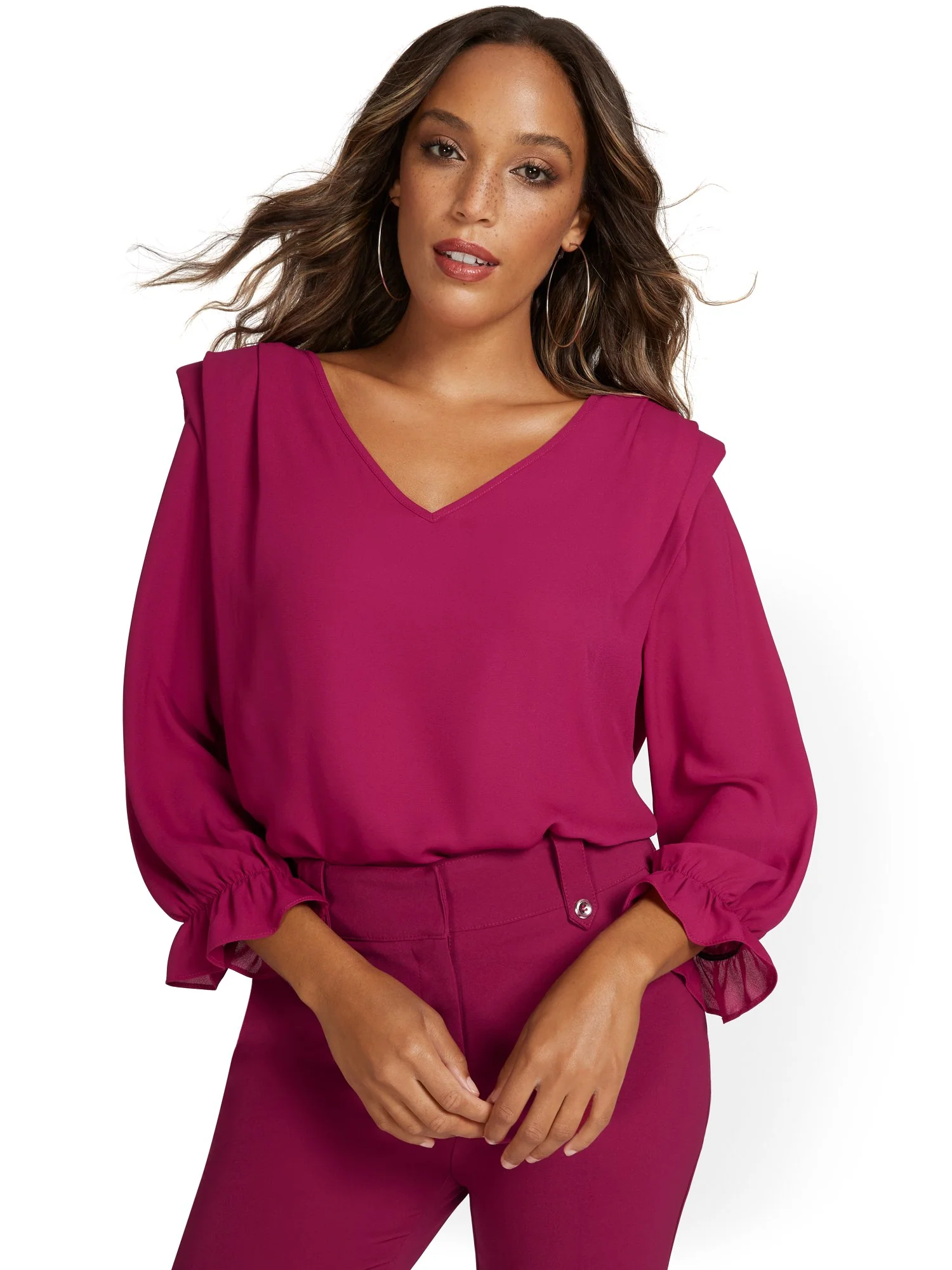 Shoulder Pad Blouse - Image 8