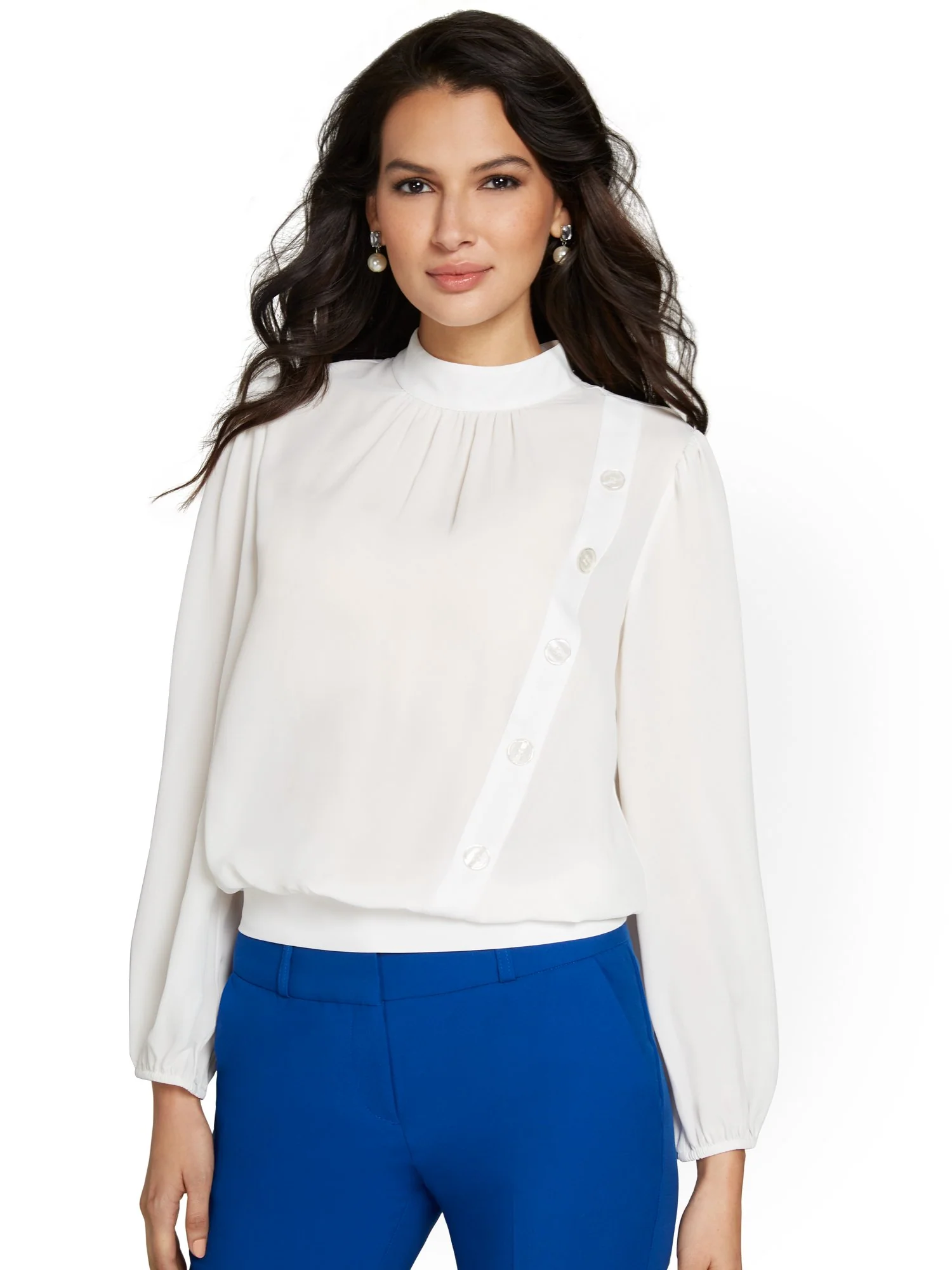 Side-Button Blouse - Image 4