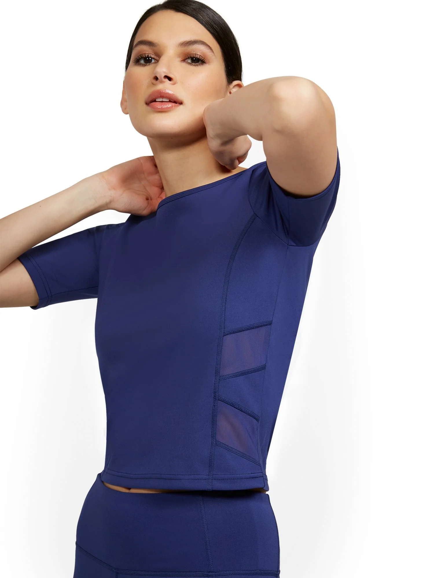 Side Mesh Yoga Top