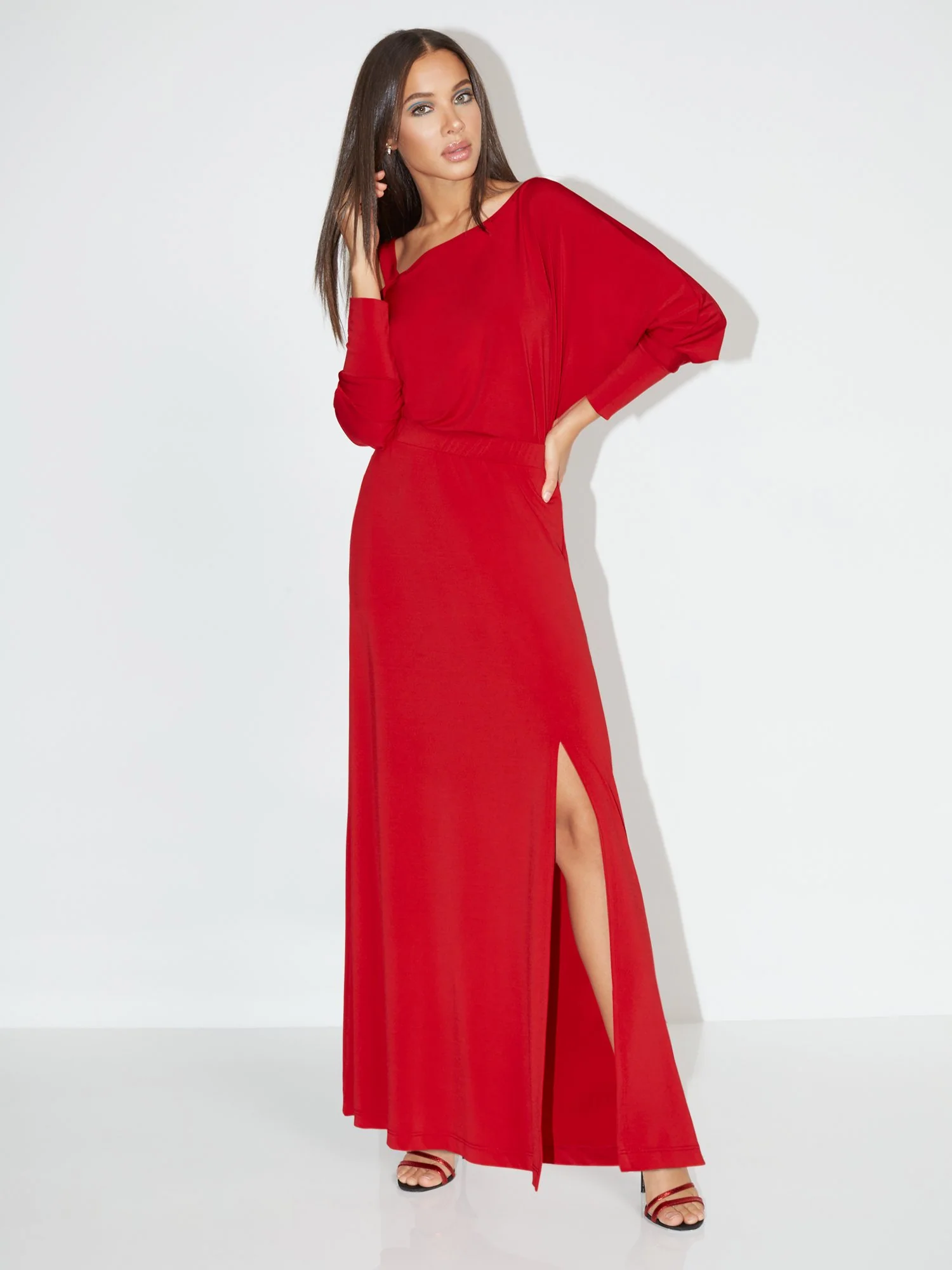 Side-Slit Maxi Skirt - NY&C Style System - Image 8