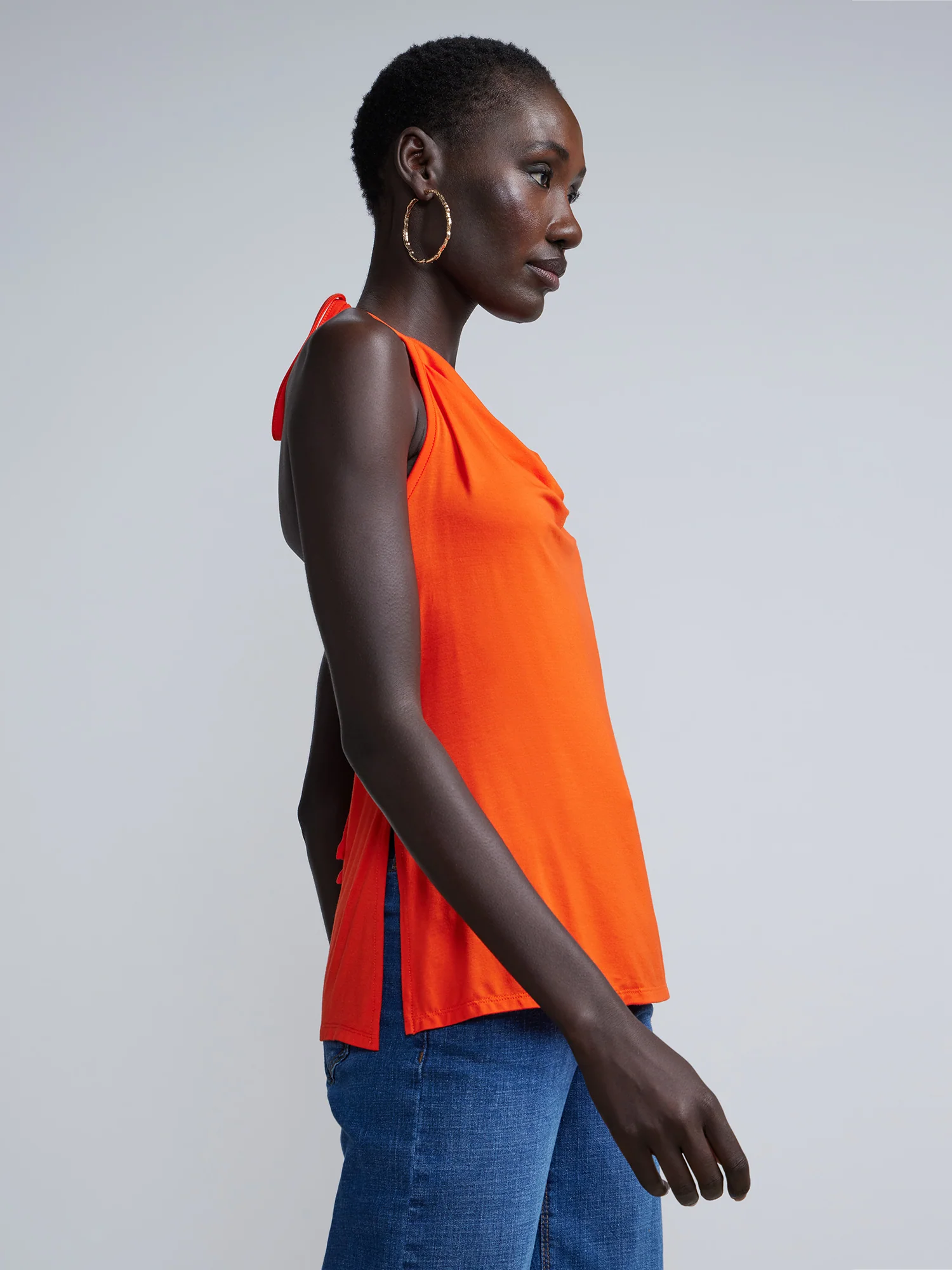 Side Slit Tie-Back Top - Image 7