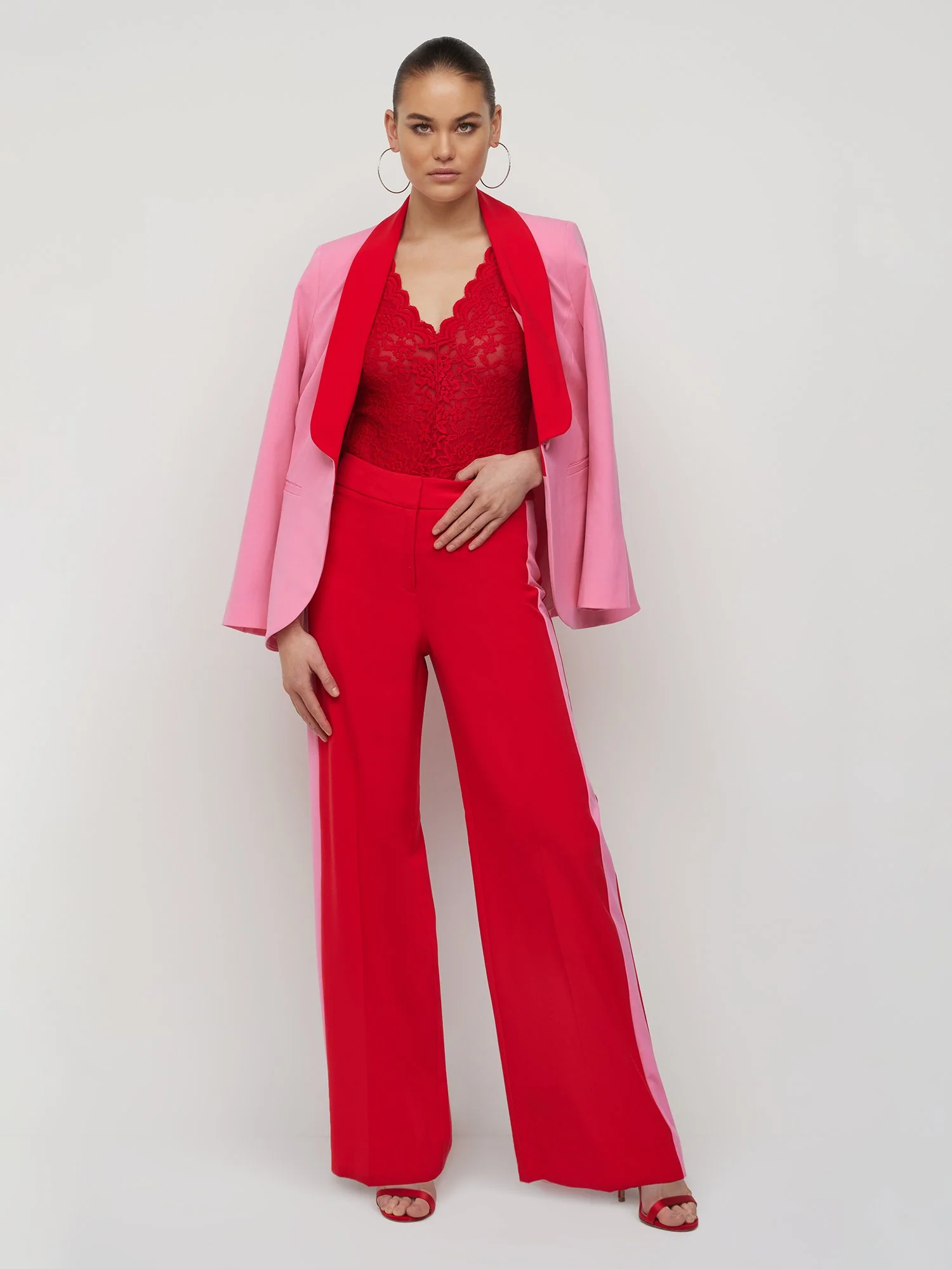 Side-Stripe Wide-Leg Pant