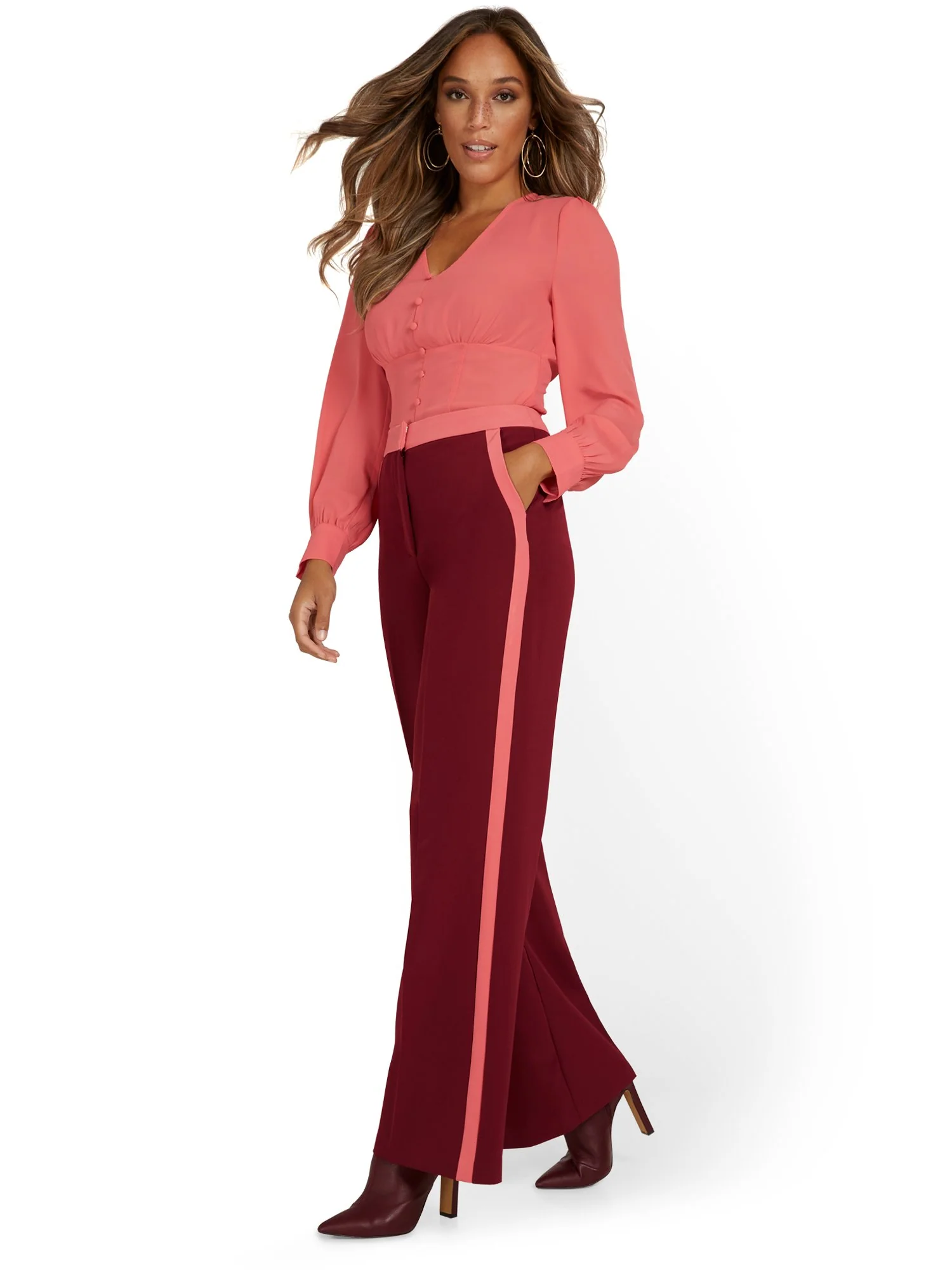 Side-Stripe Wide-Leg Pant - Image 4