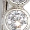 Silvertone CZ Linear Post Earring - Image 2