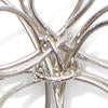 Silvertone Floral Statement Necklace - Image 3